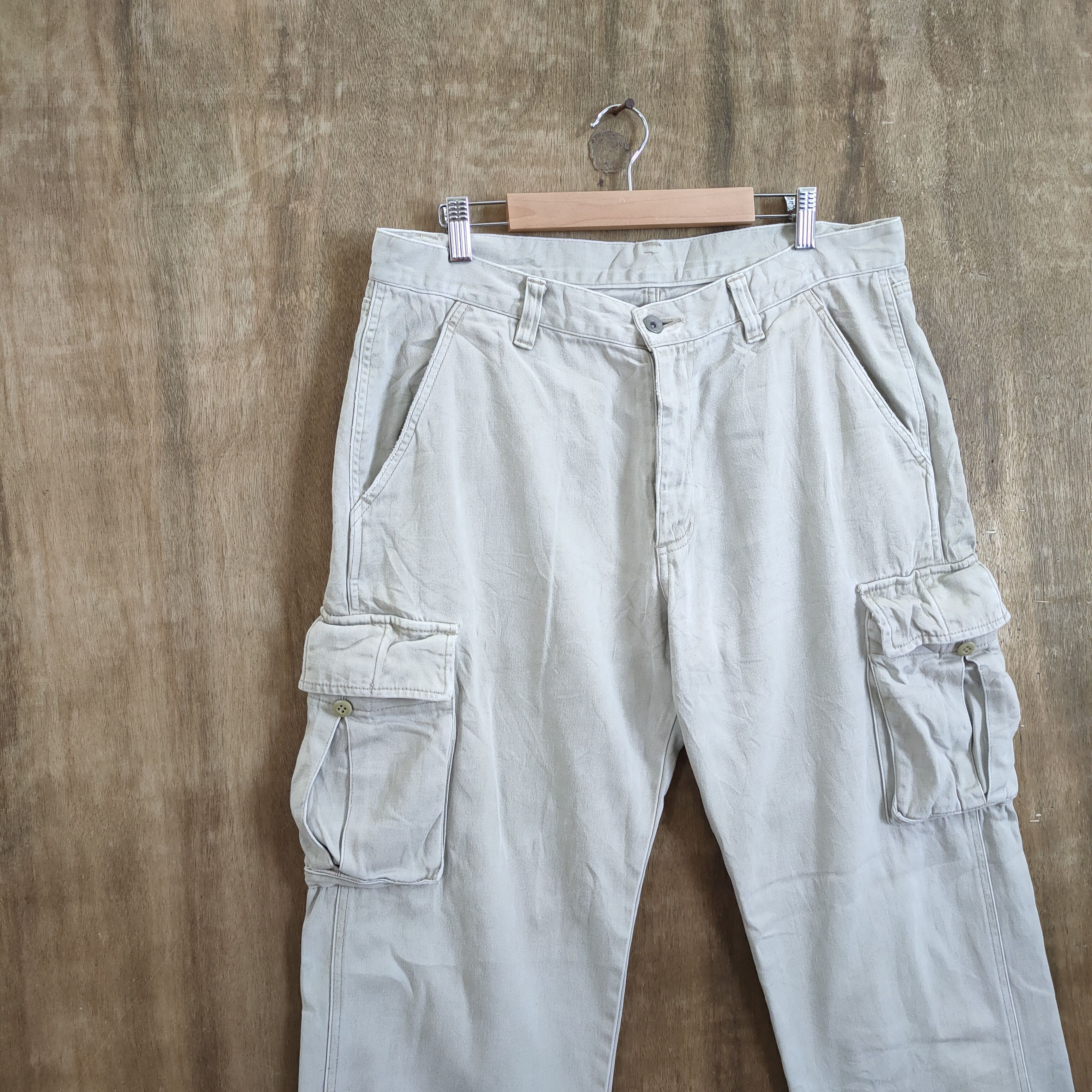 Japanese Brand × White's Boots JAPANESE BRAND BAGGY CARGO PANTS Size US 34 / EU 50 - 6 Thumbnail