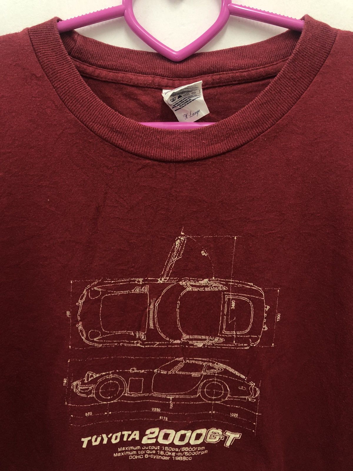 Japanese Brand Rare Vintage TOYOTA 2000 Gt Trd Racing Sport Car Shirt Size US XL / EU 56 / 4 - 2 Thumbnail
