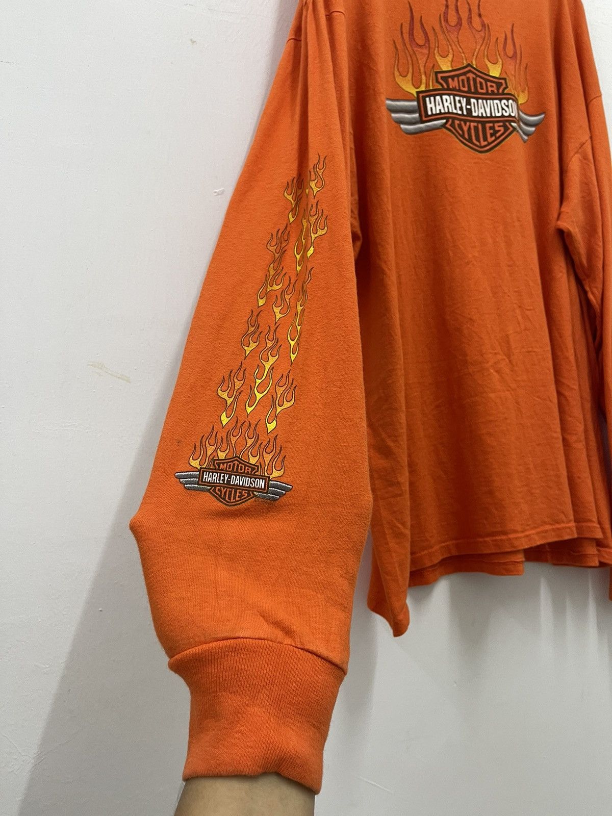Harley Davidson Vintage HARLEY DAVIDSON Motorcycles Flame All Over Shirt Size US XXL / EU 58 / 5 - 3 Thumbnail