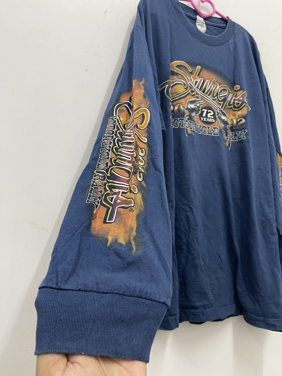 Vintage Rare STURGIS Motorcycle Rally 72 Years Shirt Size US XL / EU 56 / 4 - 4 Thumbnail