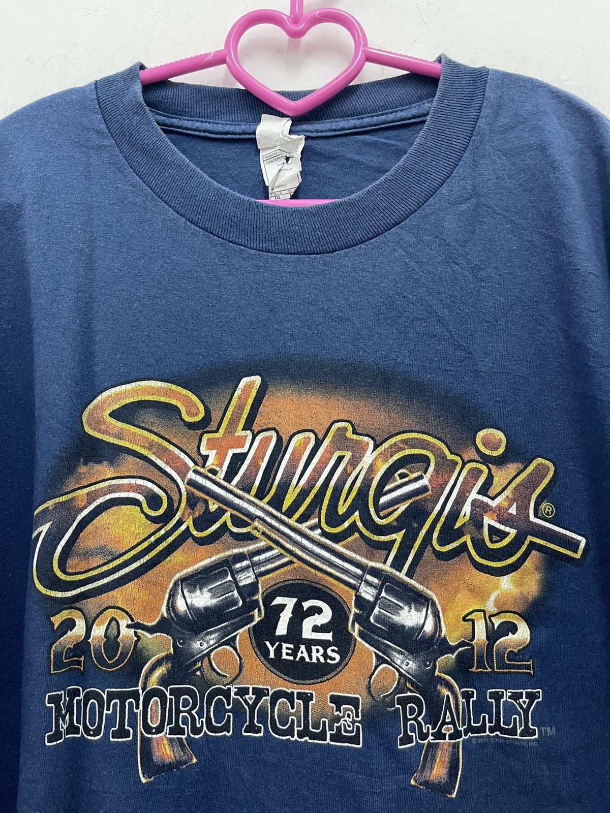 Vintage Rare STURGIS Motorcycle Rally 72 Years Shirt Size US XL / EU 56 / 4 - 6 Thumbnail