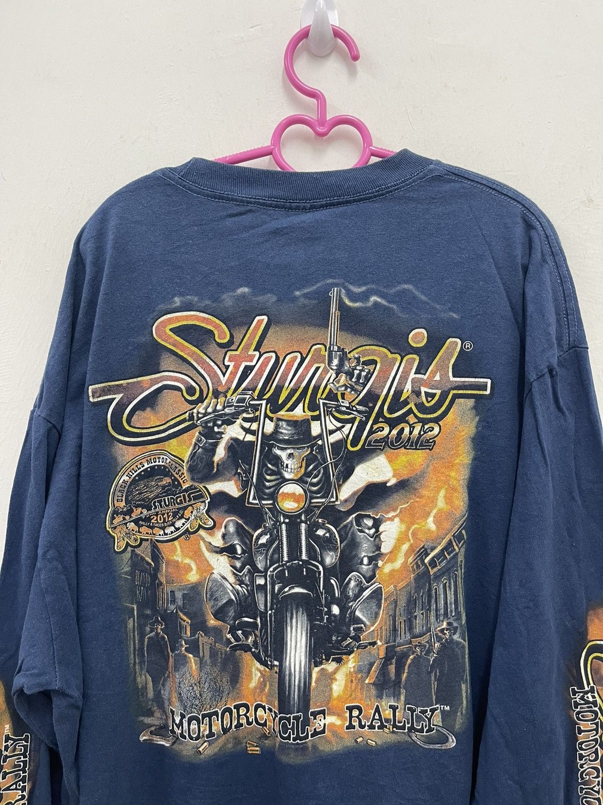 Vintage Rare STURGIS Motorcycle Rally 72 Years Shirt Size US XL / EU 56 / 4 - 2 Thumbnail