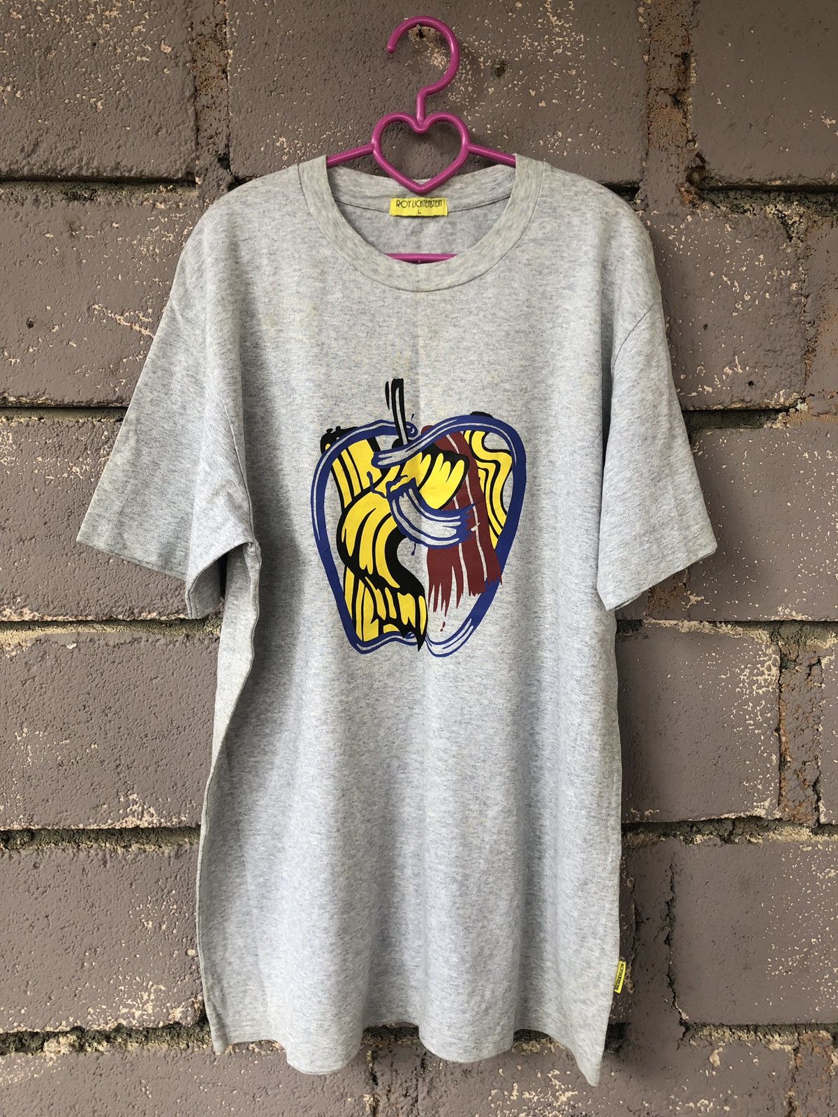 Apple Rare Roy Lichtenstein Apple Pop Art Tee Size US L / EU 52-54 / 3 - 1 Thumbnail