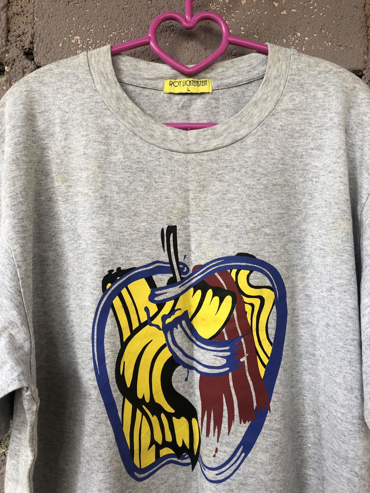 Apple Rare Roy Lichtenstein Apple Pop Art Tee Size US L / EU 52-54 / 3 - 3 Thumbnail