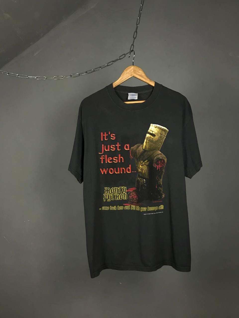 image of Band Tees x Rock T Shirt Monty Python 2001 Vintage Rock Band Metal Tee in Grey, Men's (Size Large)