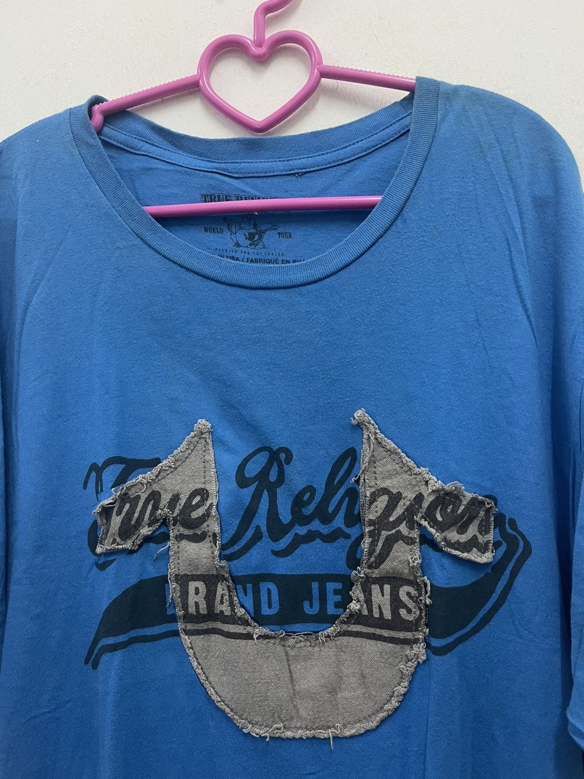 True Religion Rare TRUE RELIGION Spell Out Big Logo Shirt Size US XL / EU 56 / 4 - 2 Thumbnail