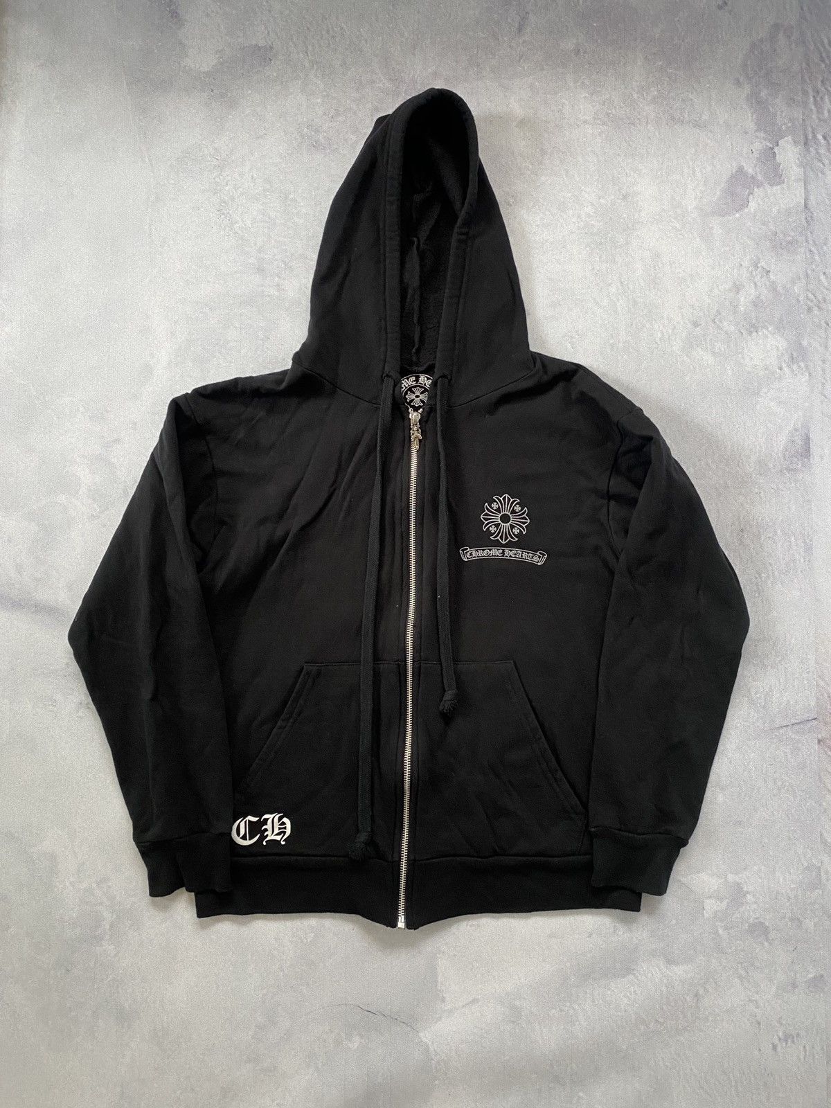 Chrome Hearts Chrome Hearts Crest Zip Hoodie | Grailed