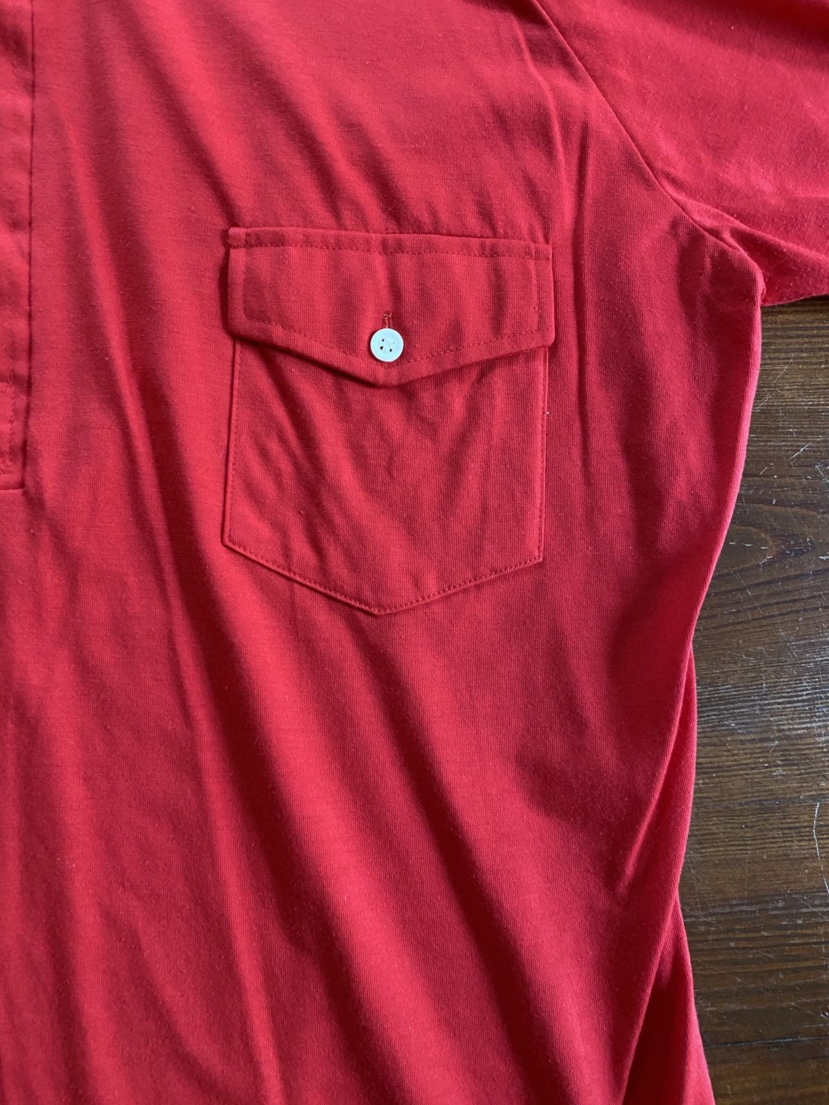 Retrofit Vintage 60’s Sports in Motion Arm Stripe Single Stitch Polo Size US L / EU 52-54 / 3 - 3 Thumbnail