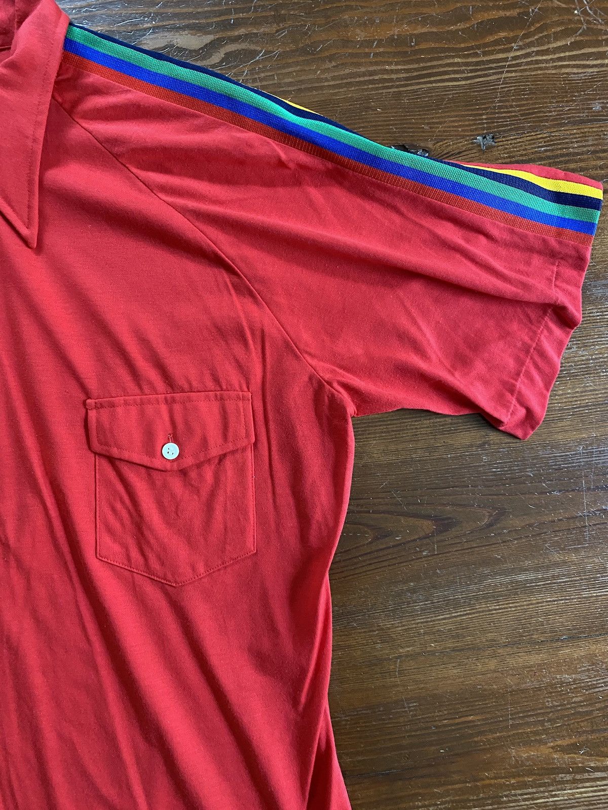 Retrofit Vintage 60’s Sports in Motion Arm Stripe Single Stitch Polo Size US L / EU 52-54 / 3 - 5 Thumbnail