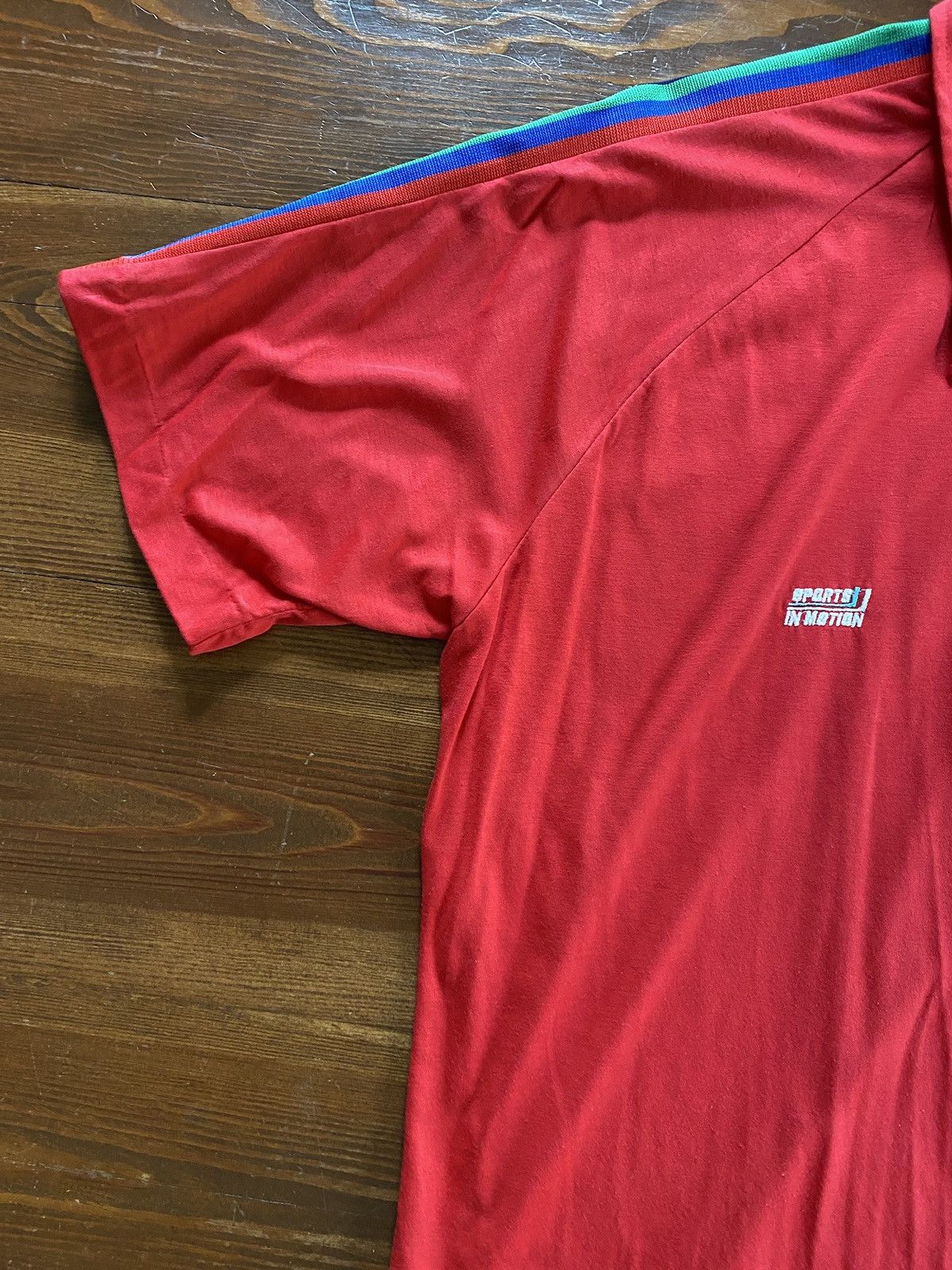 Retrofit Vintage 60’s Sports in Motion Arm Stripe Single Stitch Polo Size US L / EU 52-54 / 3 - 6 Thumbnail