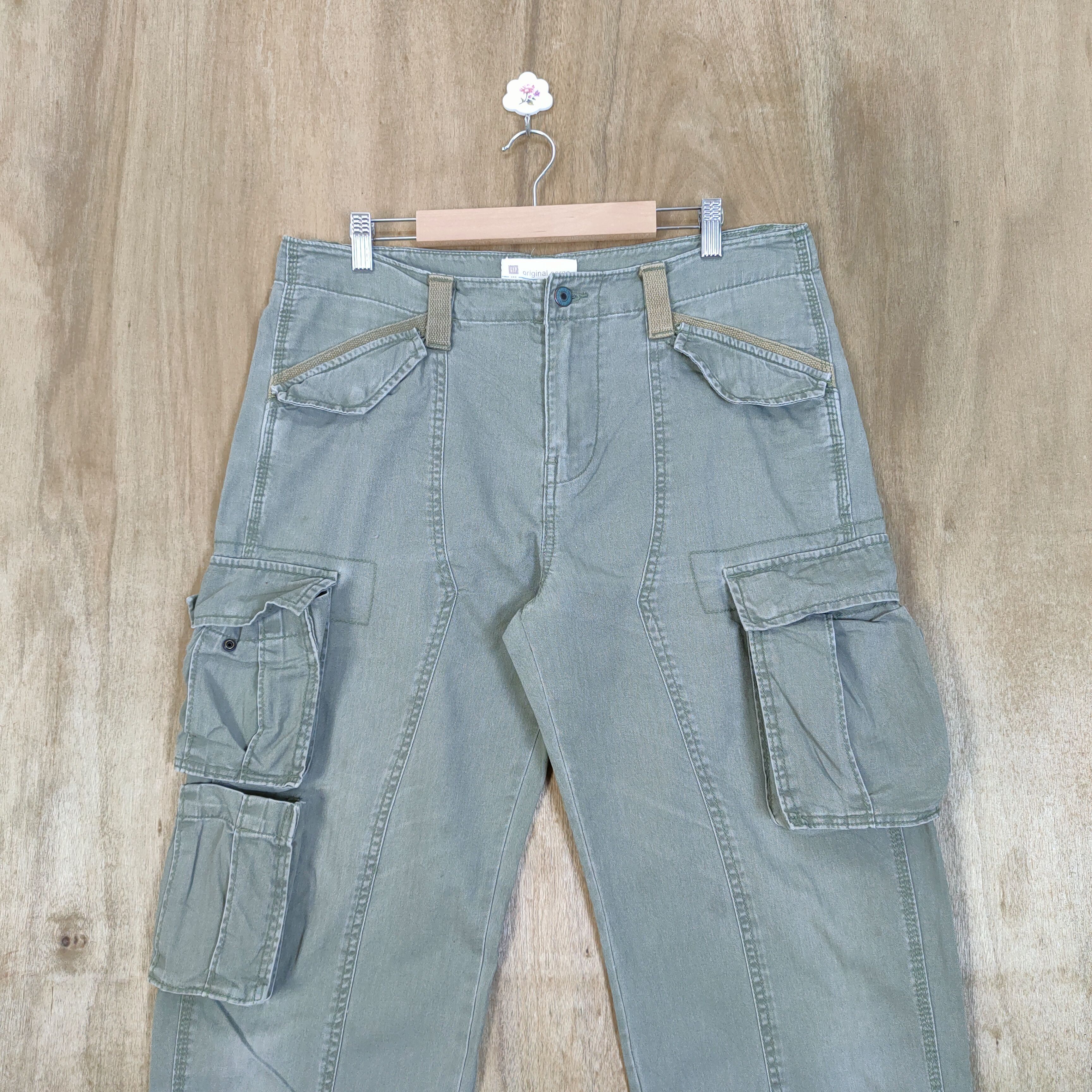 Gap VINTAGE GAP DOUBLE KNEE CARGO PANTS Size US 34 / EU 50 - 2 Thumbnail