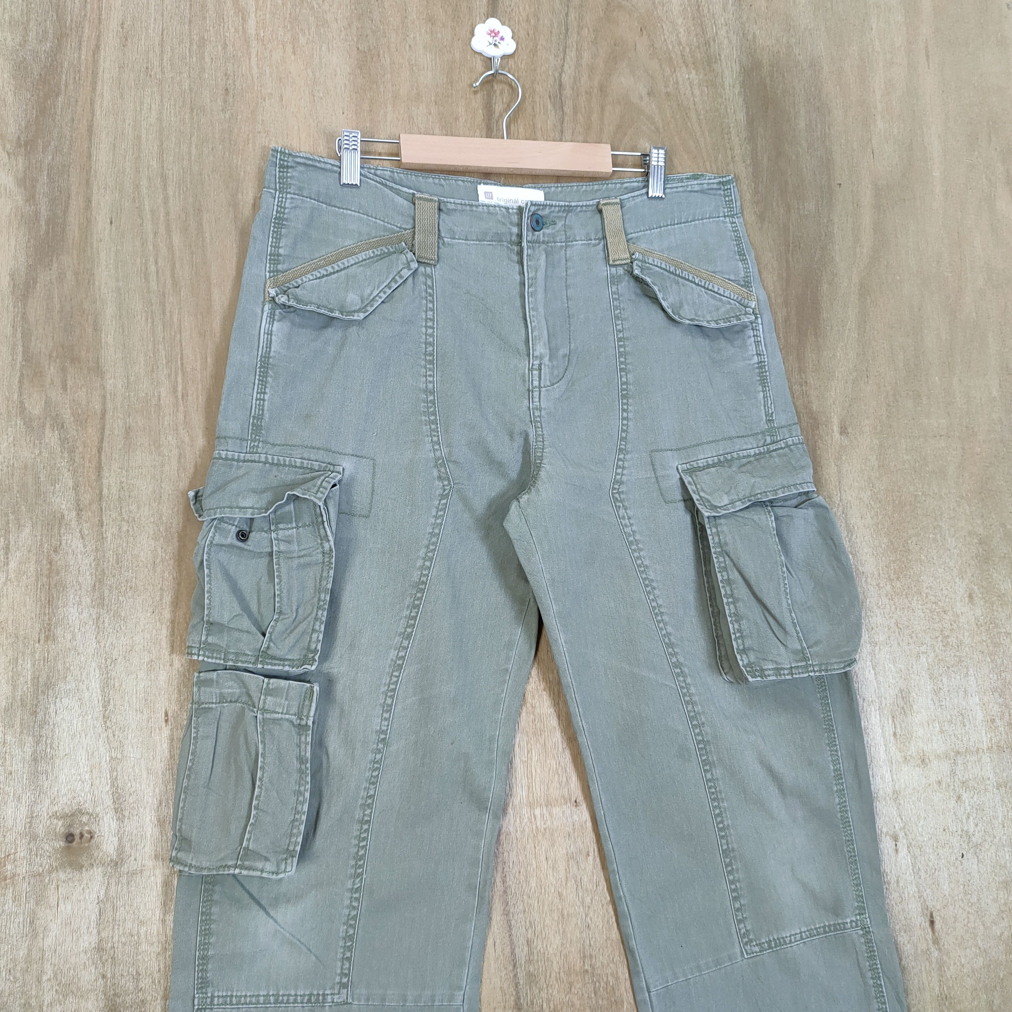 Gap VINTAGE GAP DOUBLE KNEE CARGO PANTS Size US 34 / EU 50 - 4 Thumbnail
