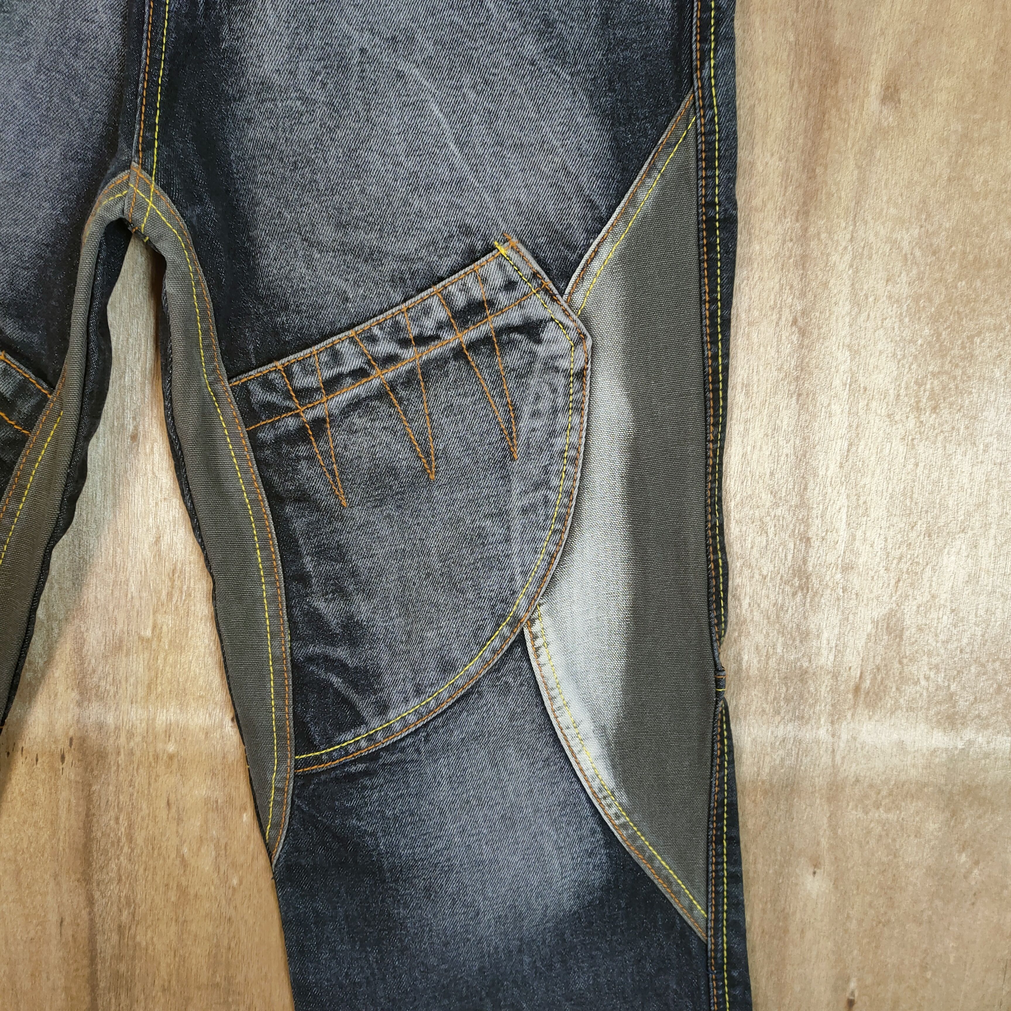 Japanese Brand VINTAGE JINRUNLAI FADED CARGO PANTS DOUBLE KNEE Size US 34 / EU 50 - 13 Thumbnail