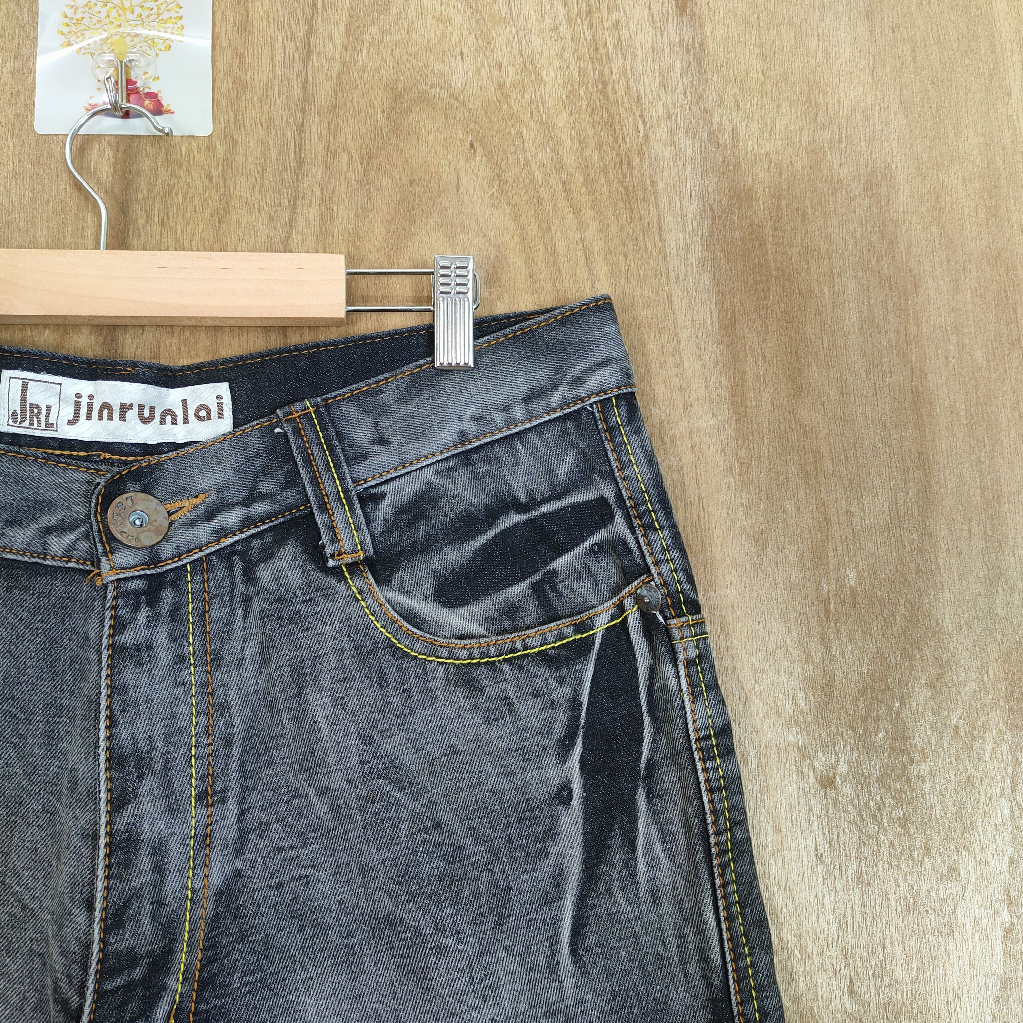 Japanese Brand VINTAGE JINRUNLAI FADED CARGO PANTS DOUBLE KNEE Size US 34 / EU 50 - 10 Thumbnail