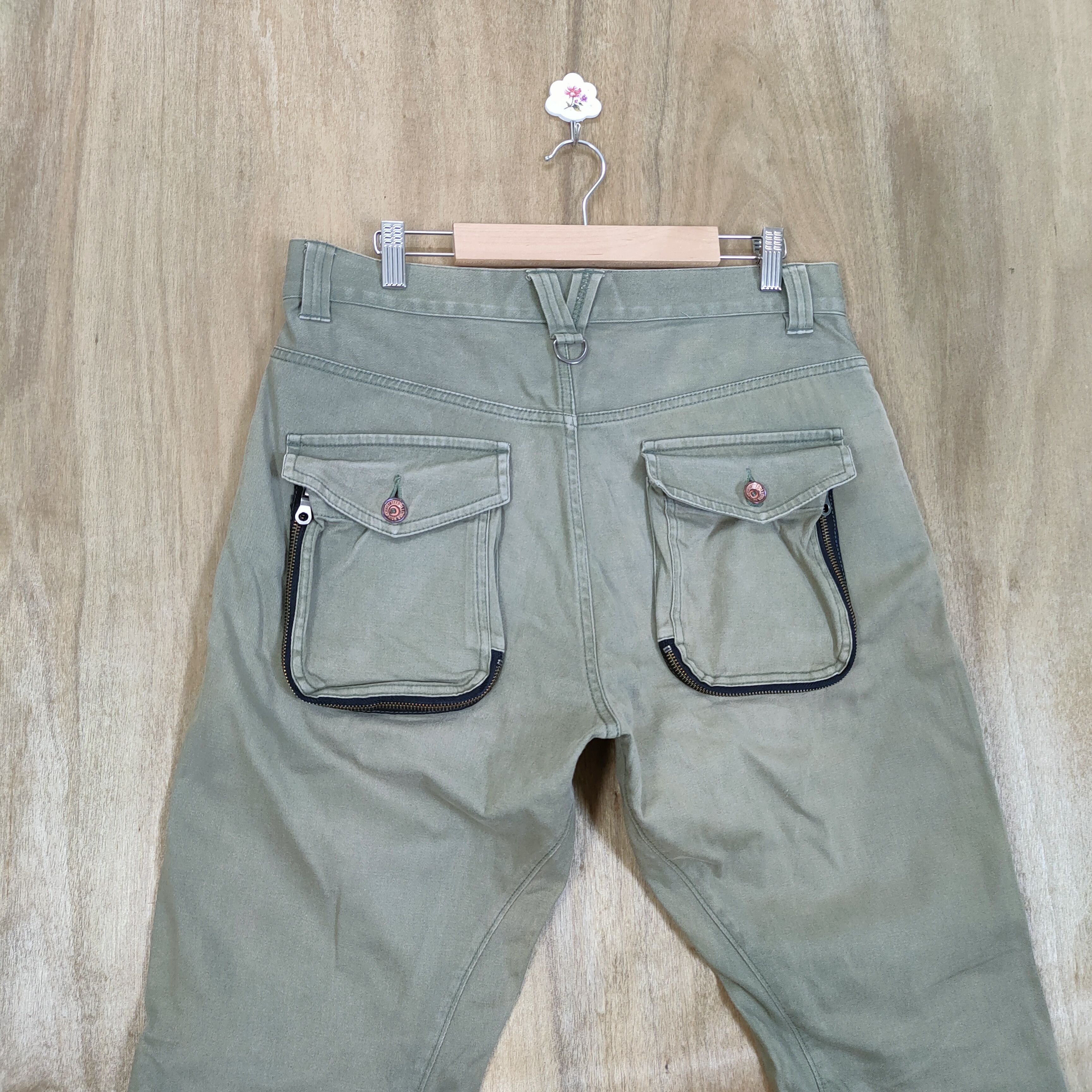 PPFM VINTAGE PPFM FADED TWIST LEG BONDAGE CARGO PANTS Size US 34 / EU 50 - 8 Thumbnail