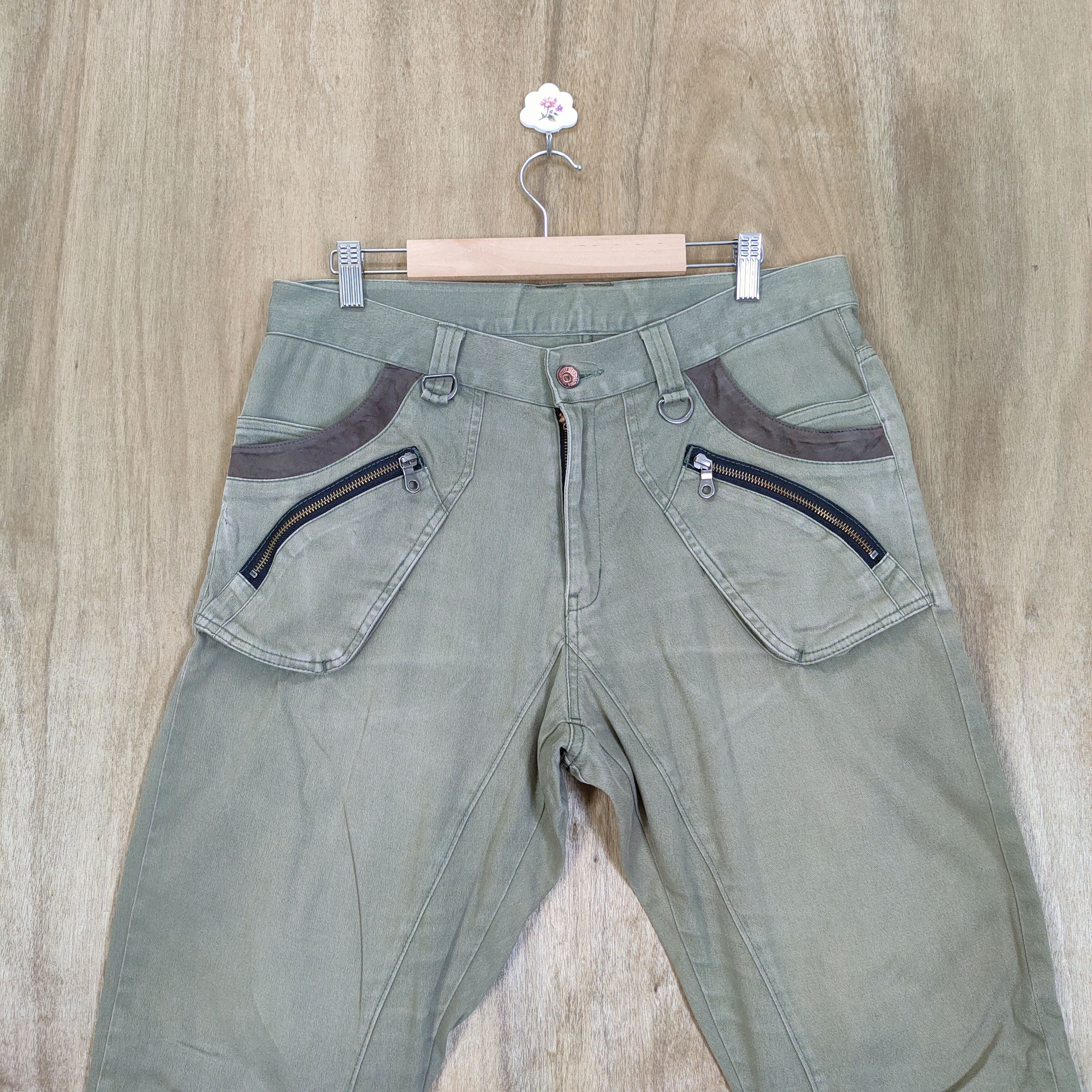 PPFM VINTAGE PPFM FADED TWIST LEG BONDAGE CARGO PANTS Size US 34 / EU 50 - 2 Thumbnail