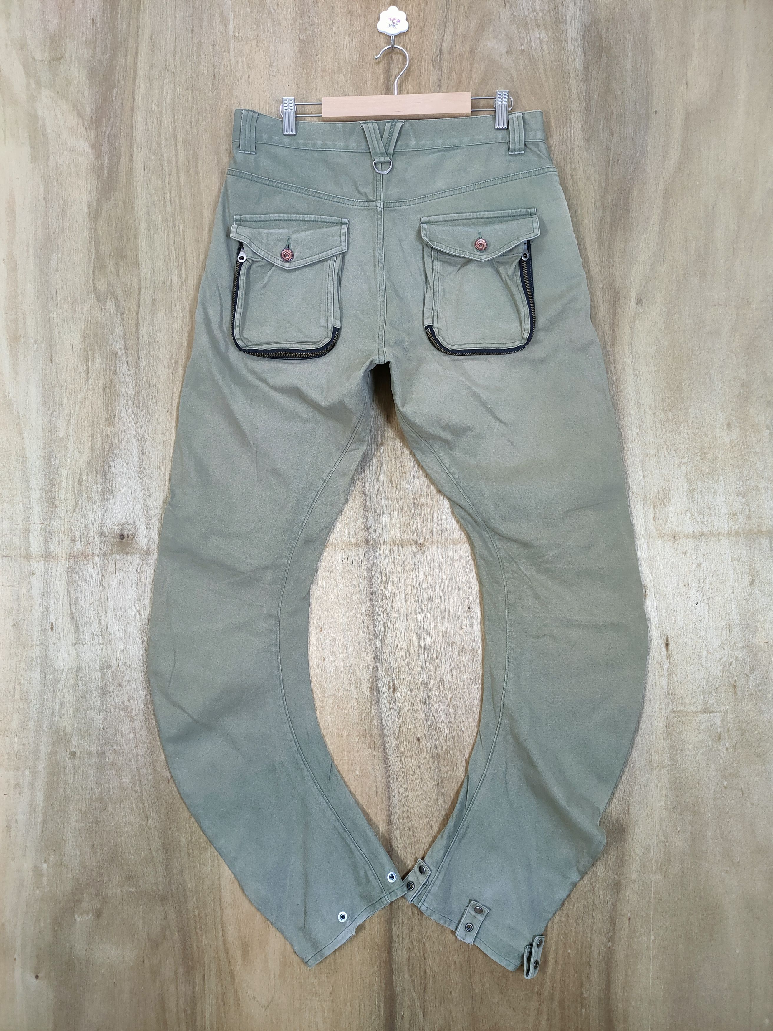 PPFM VINTAGE PPFM FADED TWIST LEG BONDAGE CARGO PANTS Size US 34 / EU 50 - 7 Thumbnail