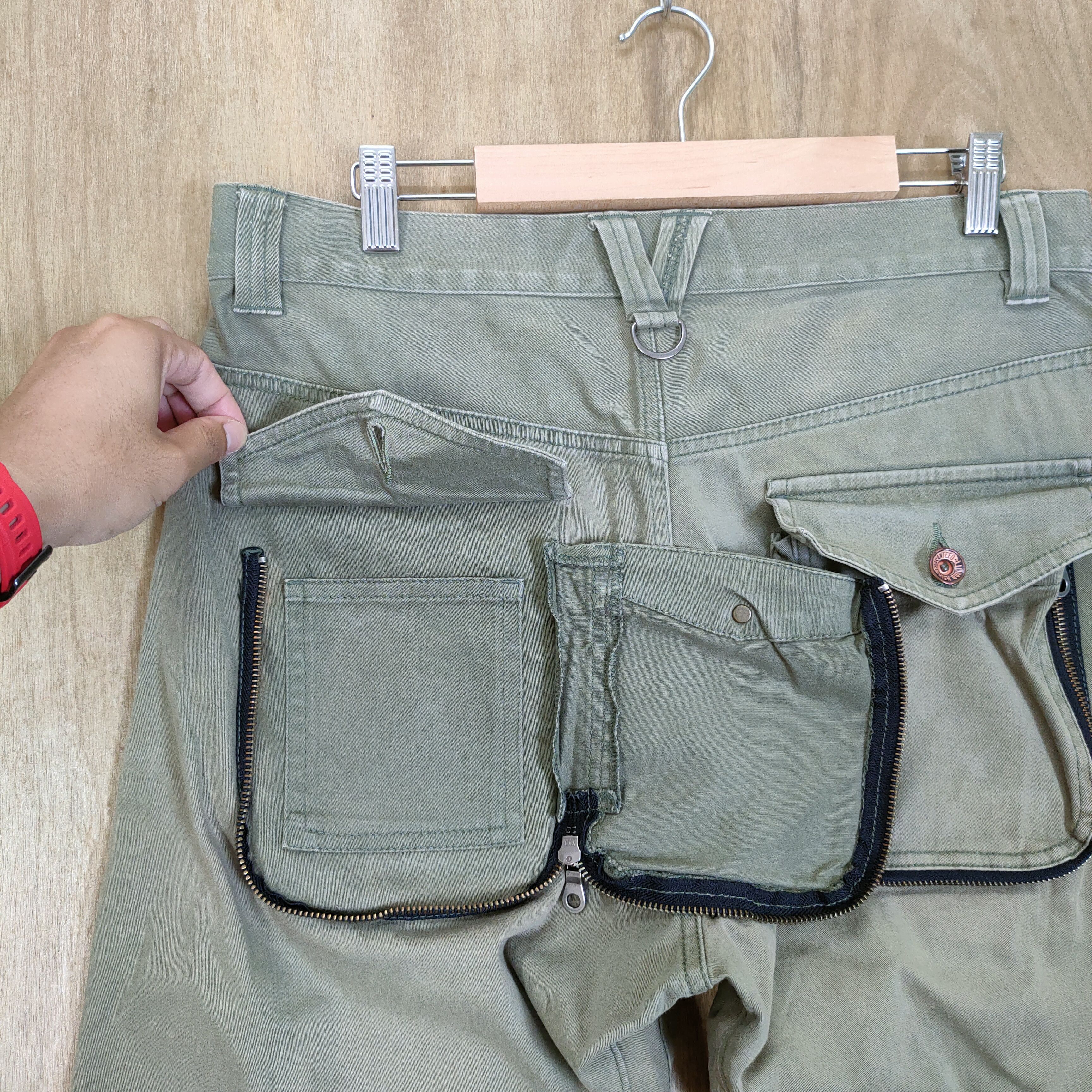 PPFM VINTAGE PPFM FADED TWIST LEG BONDAGE CARGO PANTS Size US 34 / EU 50 - 9 Thumbnail