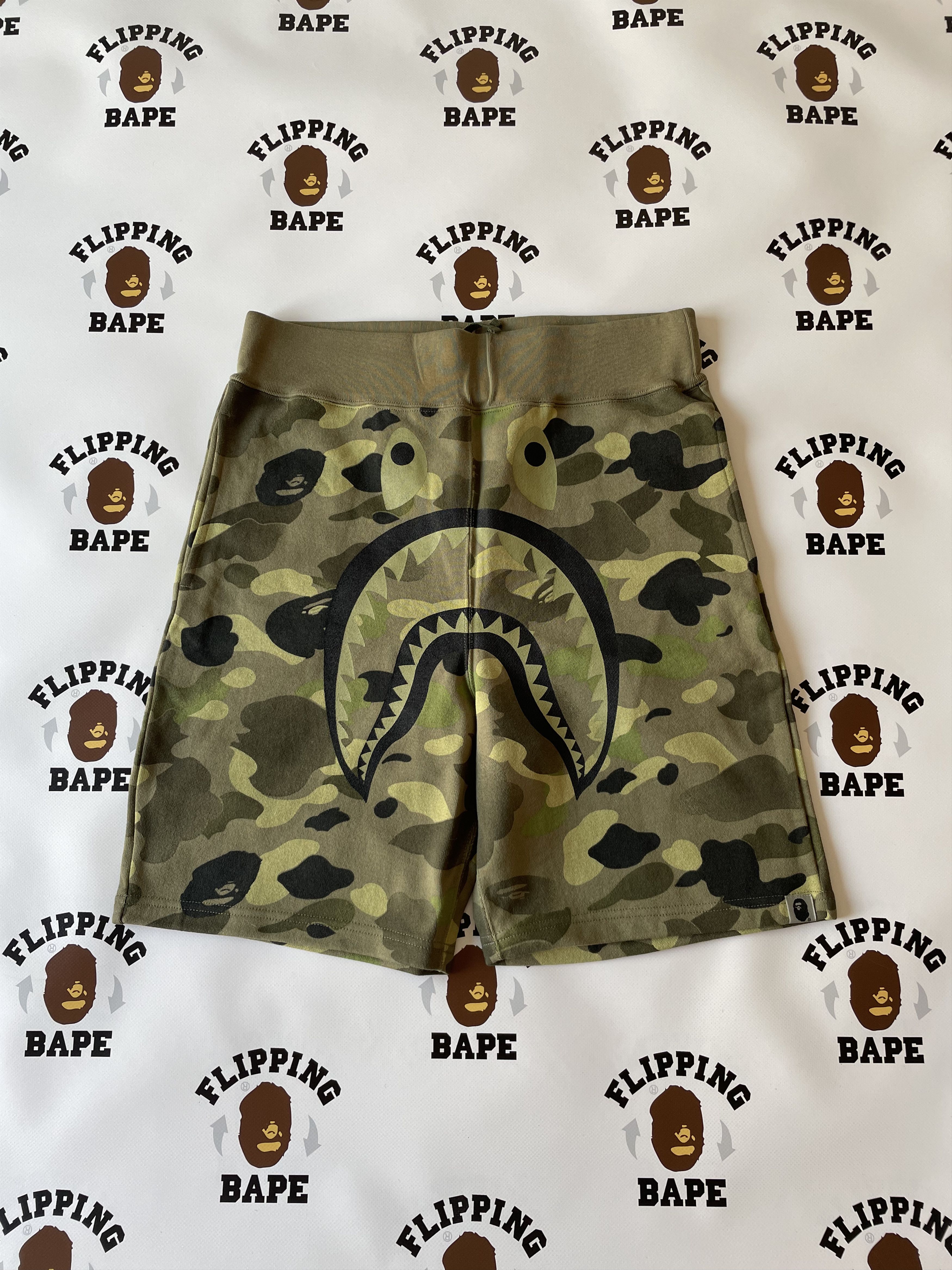 BAPE X UNDEFEATED SHARK SWEAT SHORTS
