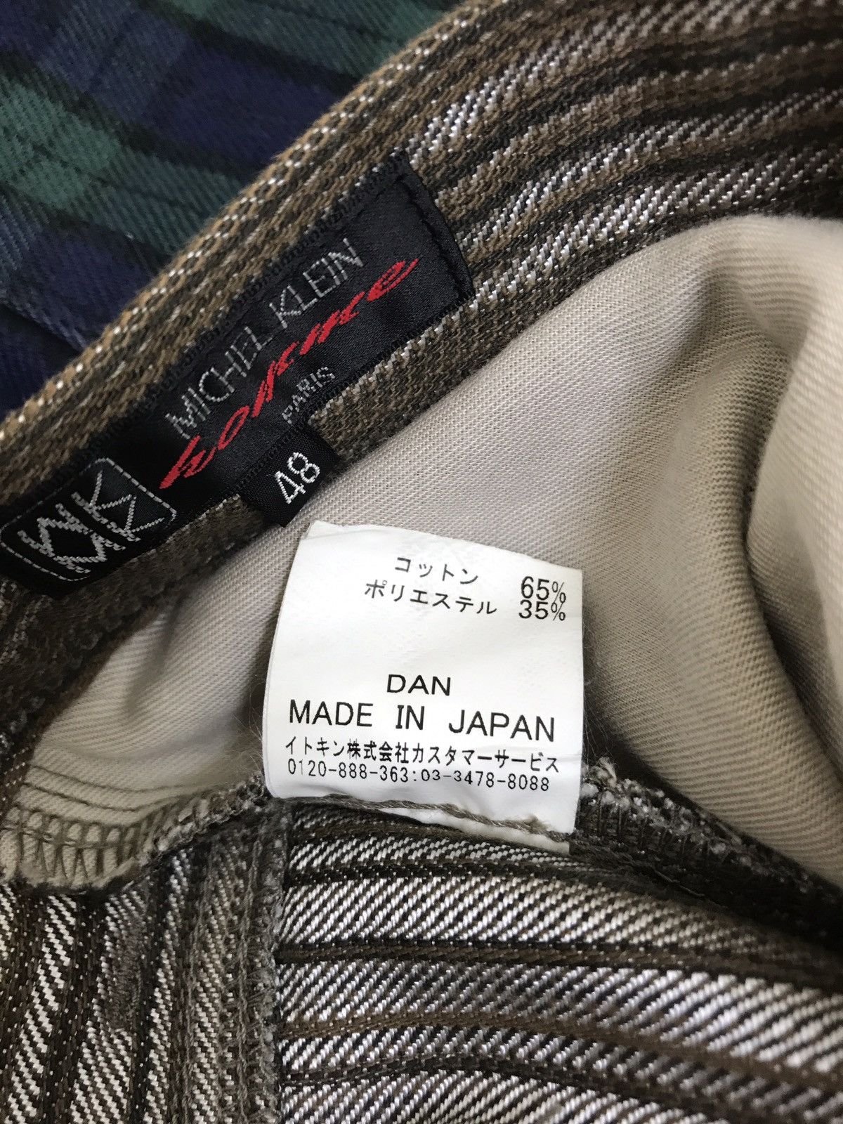 Japanese Brand Made in Japan MK Michel Klein Striped Denim Pant Size US 32 / EU 48 - 7 Thumbnail