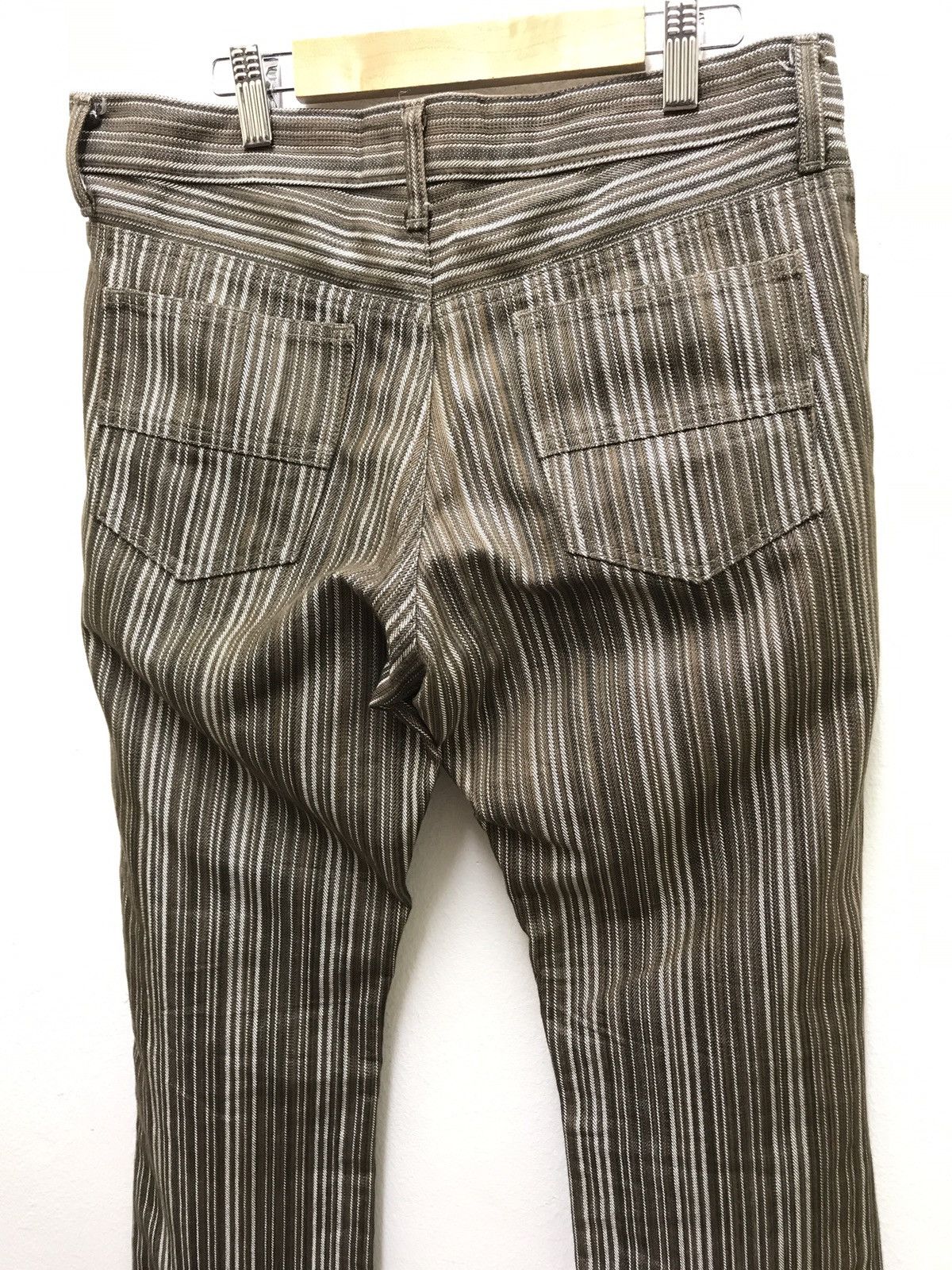 Japanese Brand Made in Japan MK Michel Klein Striped Denim Pant Size US 32 / EU 48 - 5 Thumbnail