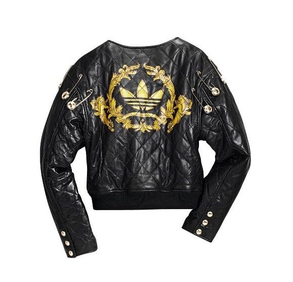Adidas × Jeremy Scott $1000 Adidas Originals Jeremy Scott Quilted Leather Jacket Size L / US 10 / IT 46 - 3 Thumbnail