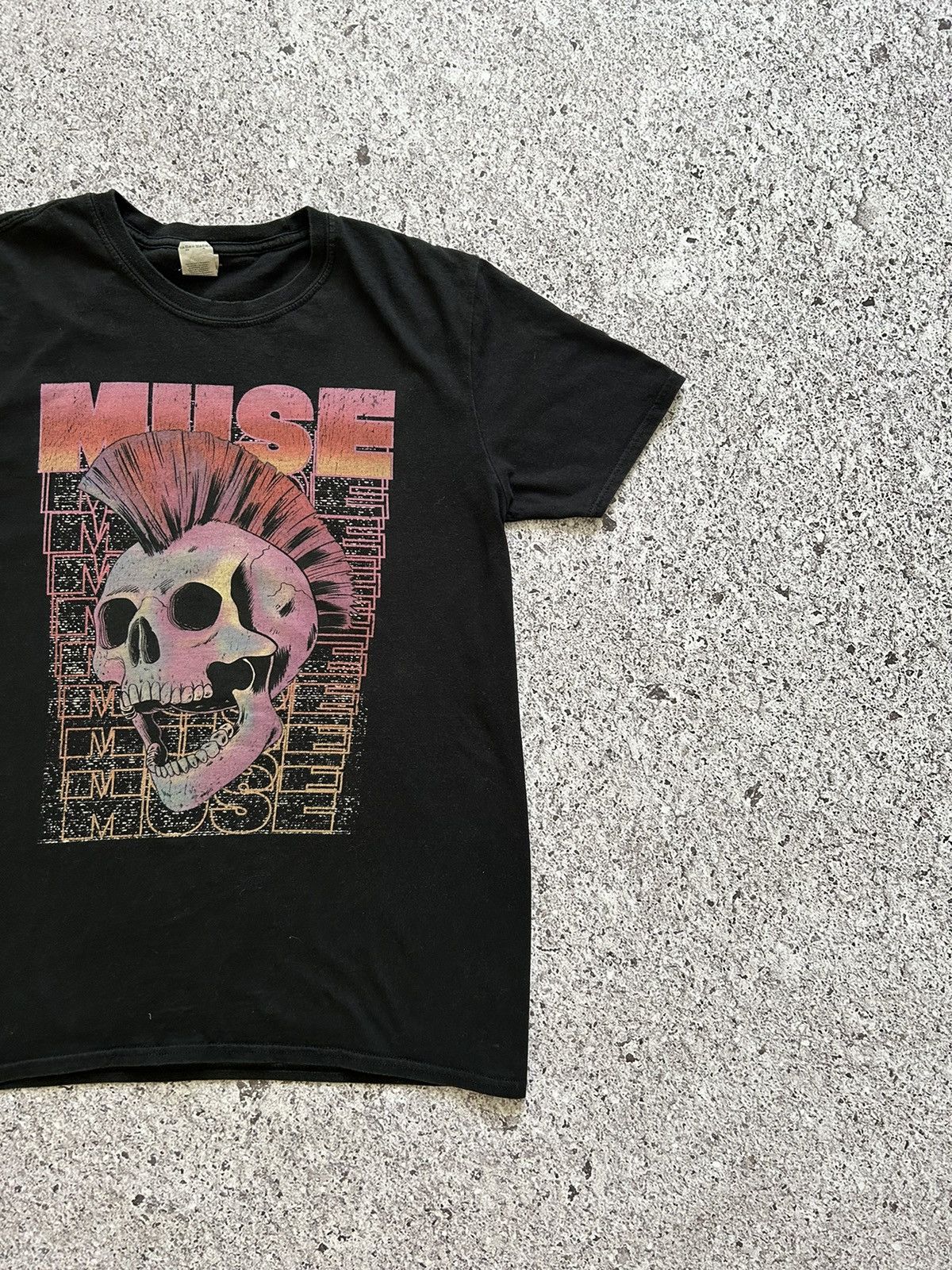 Band Tees 💀Vintage 90s Skull Muse Rock Band Metal T-Shirt Y2K Size US L / EU 52-54 / 3 - 3 Thumbnail
