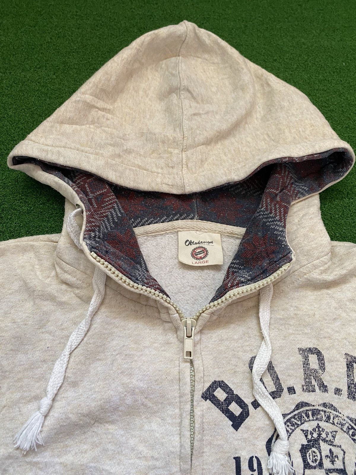 Japanese Brand OBLO DESIGN HOODIE Size US M / EU 48-50 / 2 - 7 Thumbnail