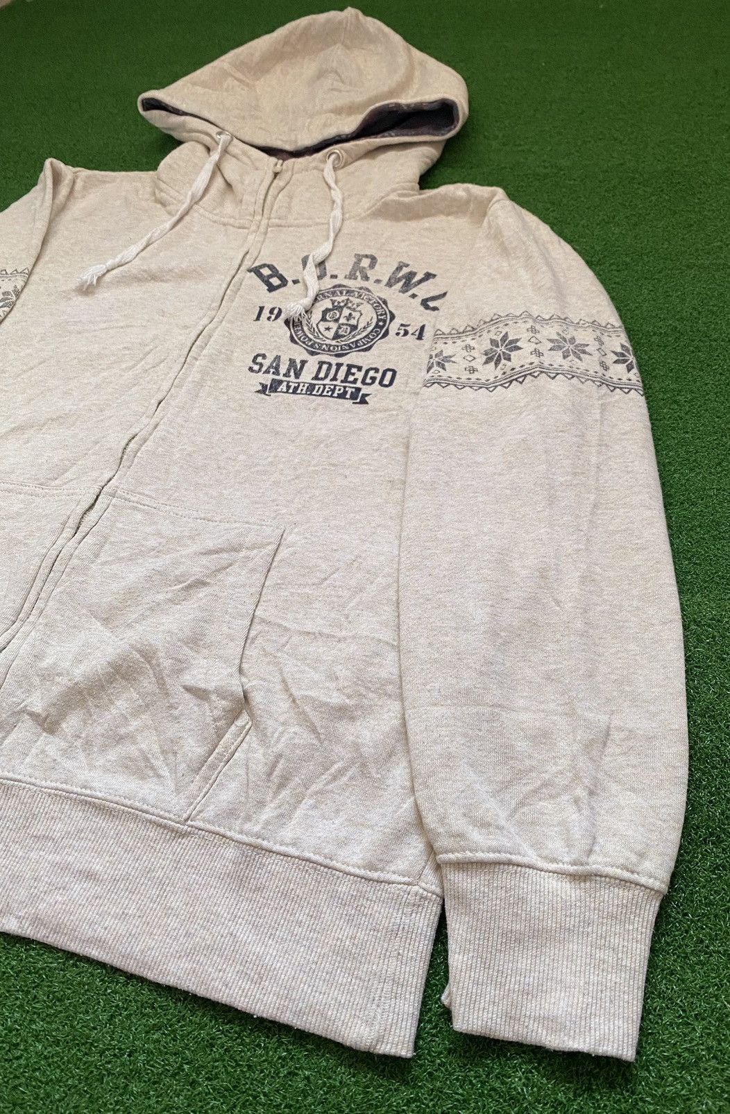 Japanese Brand OBLO DESIGN HOODIE Size US M / EU 48-50 / 2 - 2 Thumbnail