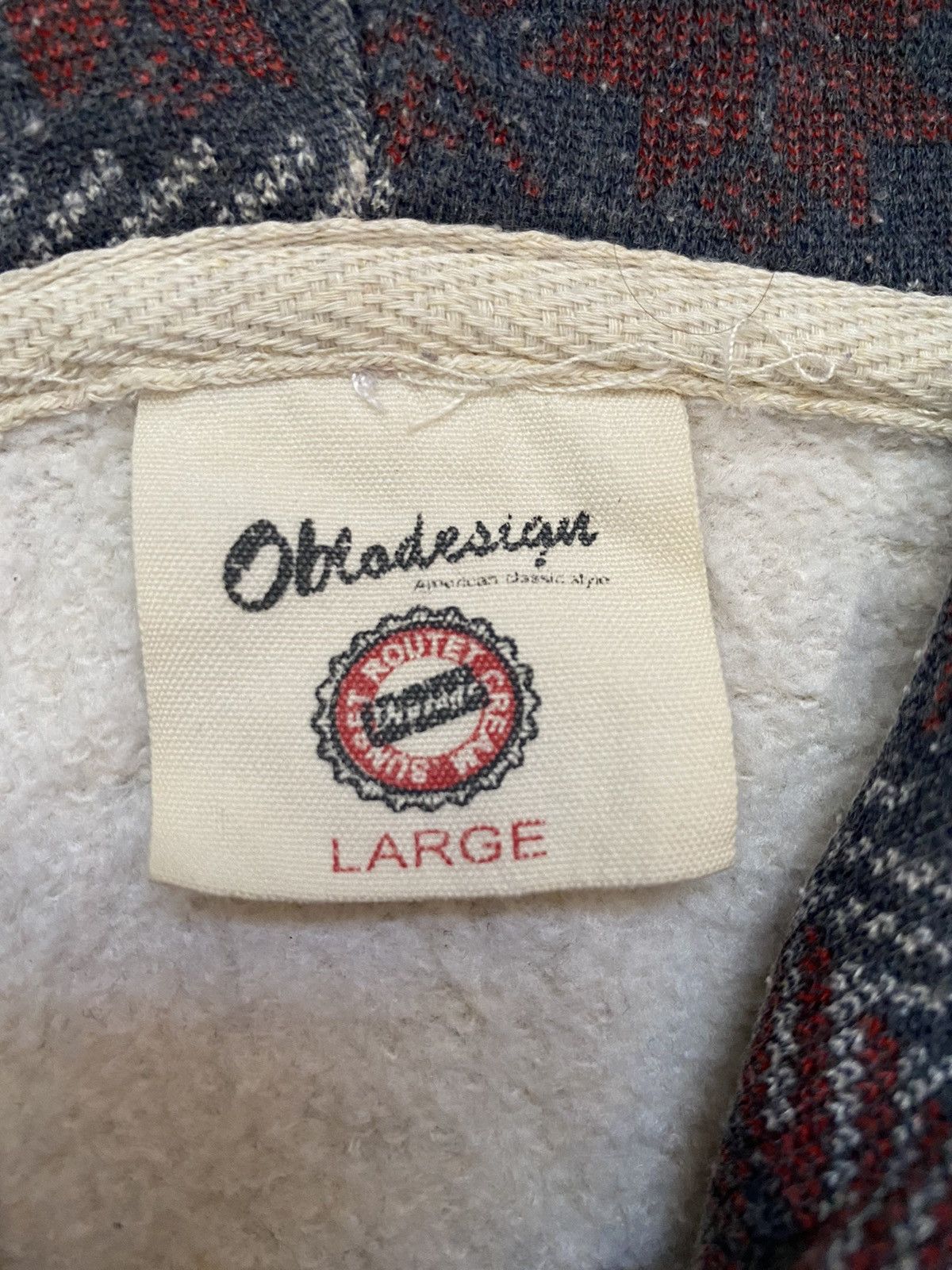 Japanese Brand OBLO DESIGN HOODIE Size US M / EU 48-50 / 2 - 8 Thumbnail