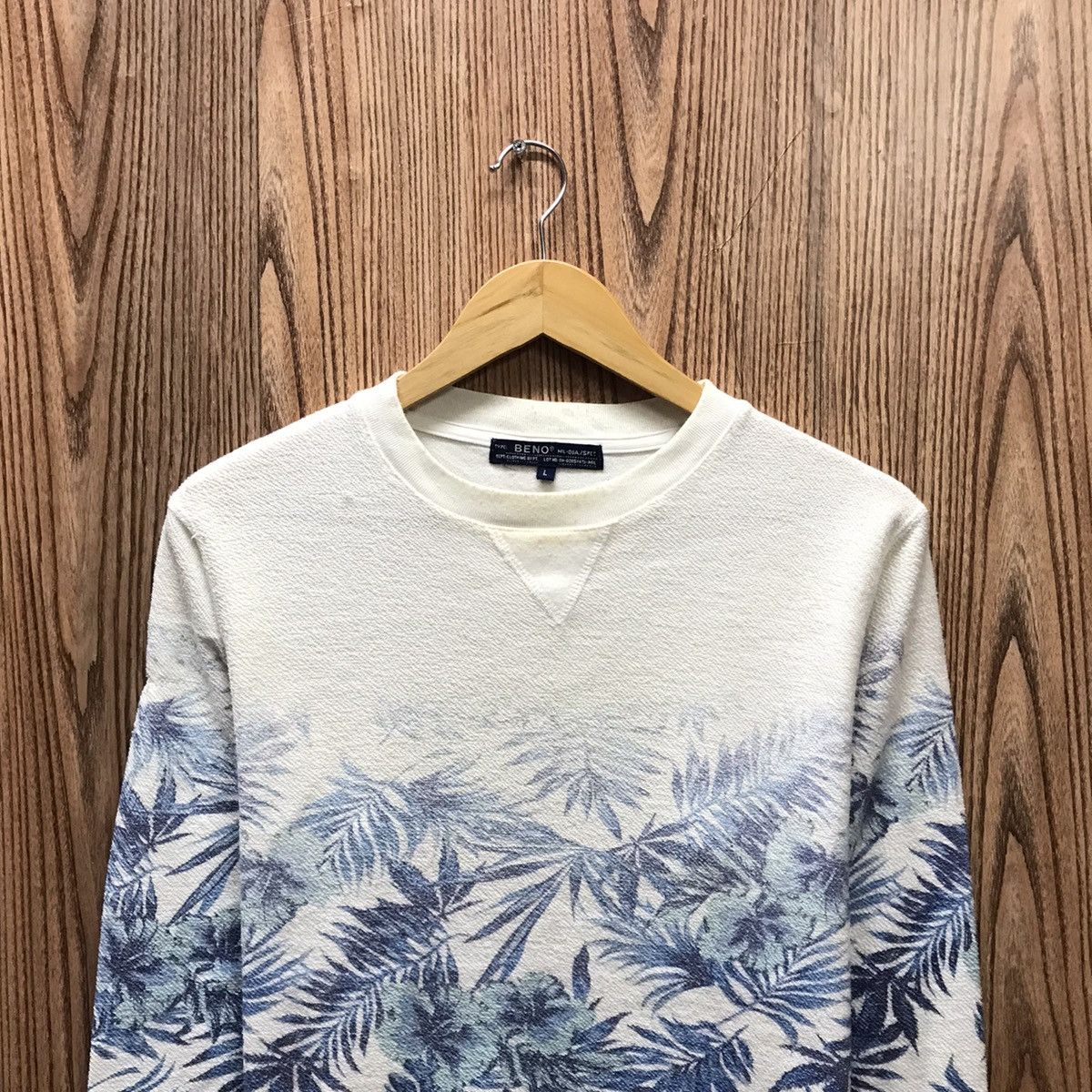 Japanese Brand × Vintage Vintage Beno Sweatshirt Art Design Full Flower Pullover Size US M / EU 48-50 / 2 - 2 Thumbnail