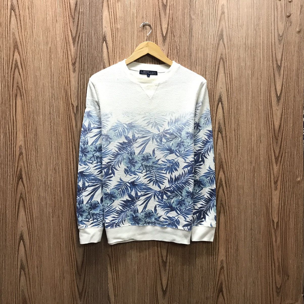 Japanese Brand × Vintage Vintage Beno Sweatshirt Art Design Full Flower Pullover Size US M / EU 48-50 / 2 - 6 Thumbnail