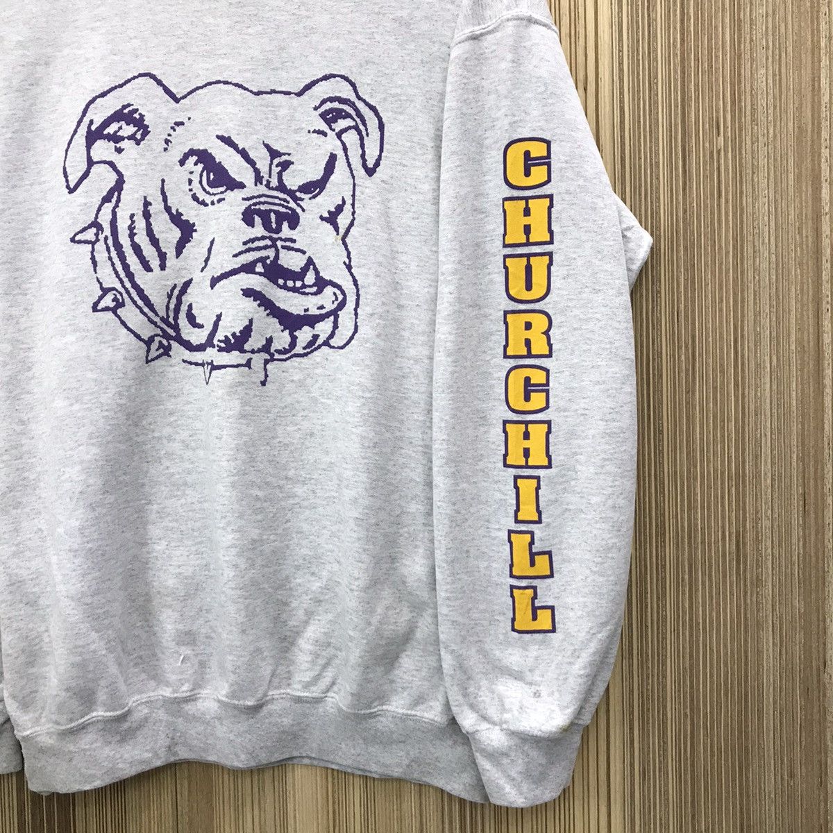 Japanese Brand × Vintage Vintage Winston Churchill Bulldog Sweatshirt Jumper Size US L / EU 52-54 / 3 - 3 Thumbnail
