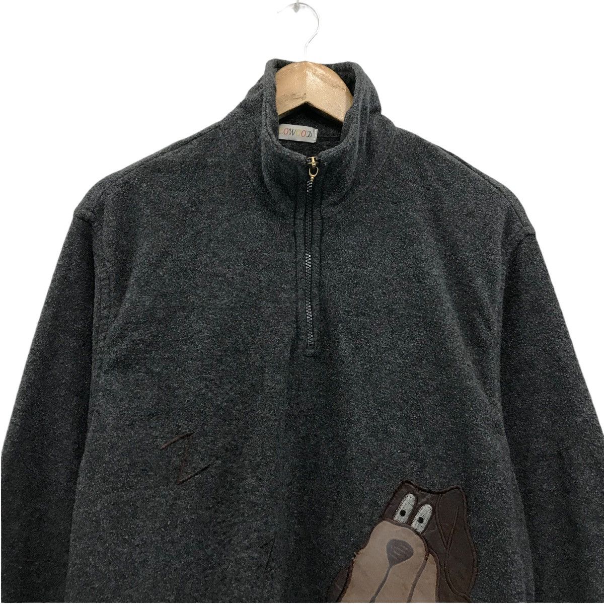 Cartoon Network × Japanese Brand × Vintage Wool Fleece Cowood Sweatshirt Cowood Cartoon Dog Animal Size US L / EU 52-54 / 3 - 2 Thumbnail