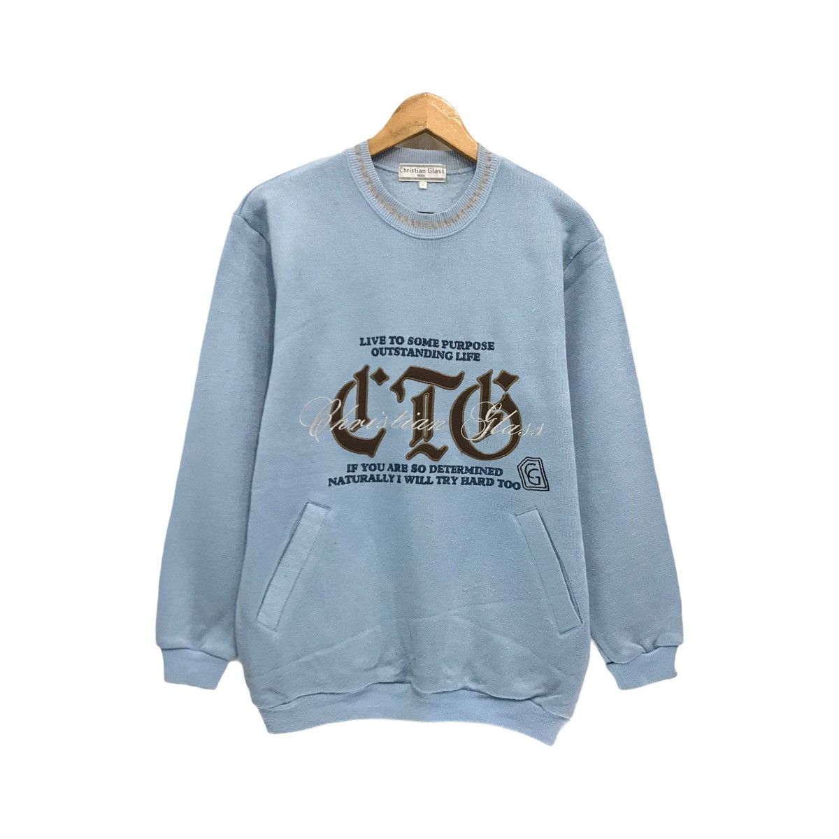 Designer Christian Glass Paris Jumper Sweatshirt Size US M / EU 48-50 / 2 - 1 Thumbnail
