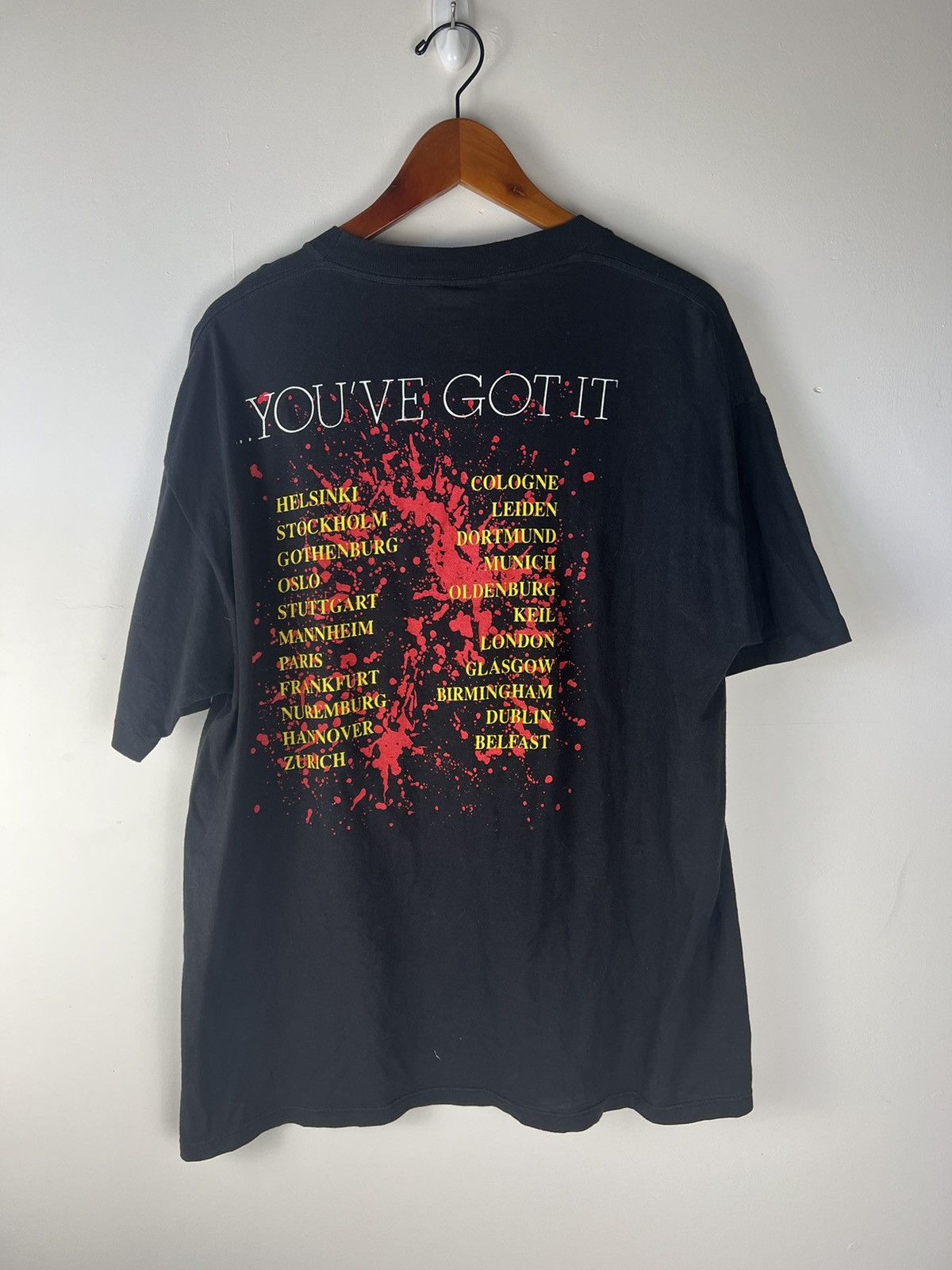 AC/DC Vintage 1991 ACDC If You Want Blood Tour Tee Size US XL / EU 56 / 4 - 2 Thumbnail