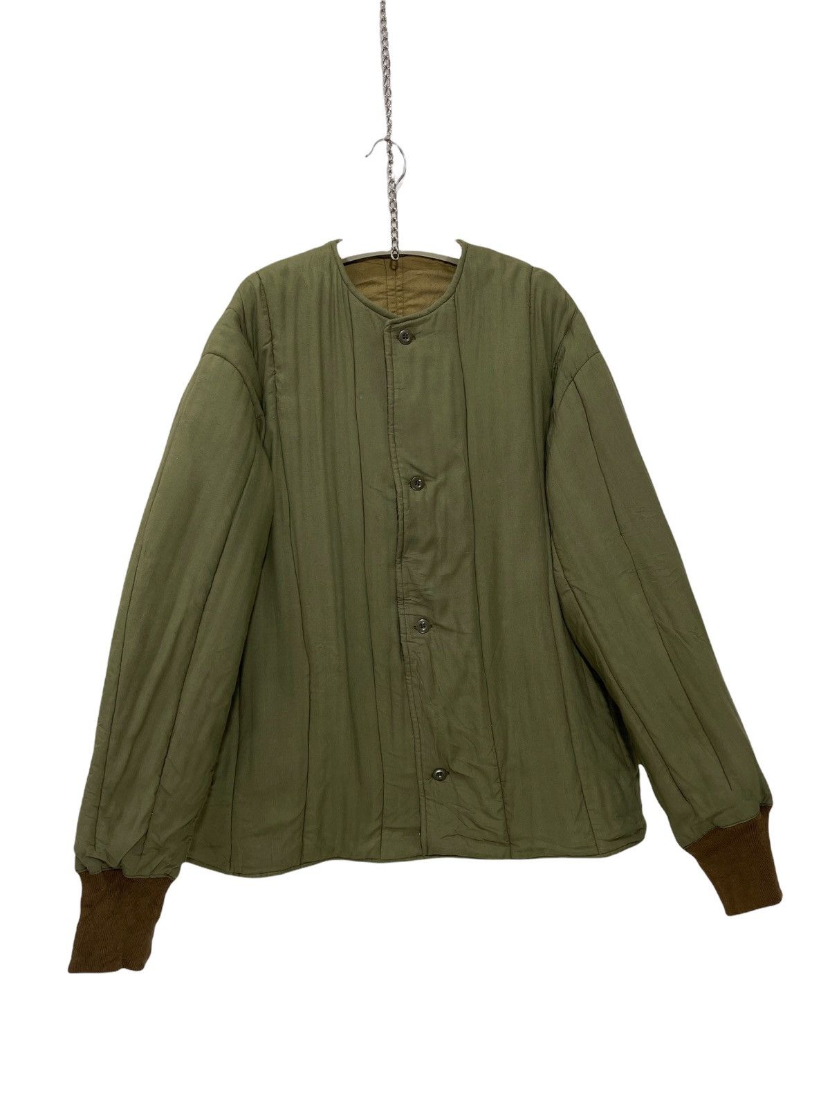 Vintage Vtg 1966 Czech Army Liner Jacket Thick Cotton 8🟩 Size US L / EU 52-54 / 3 - 1 Thumbnail