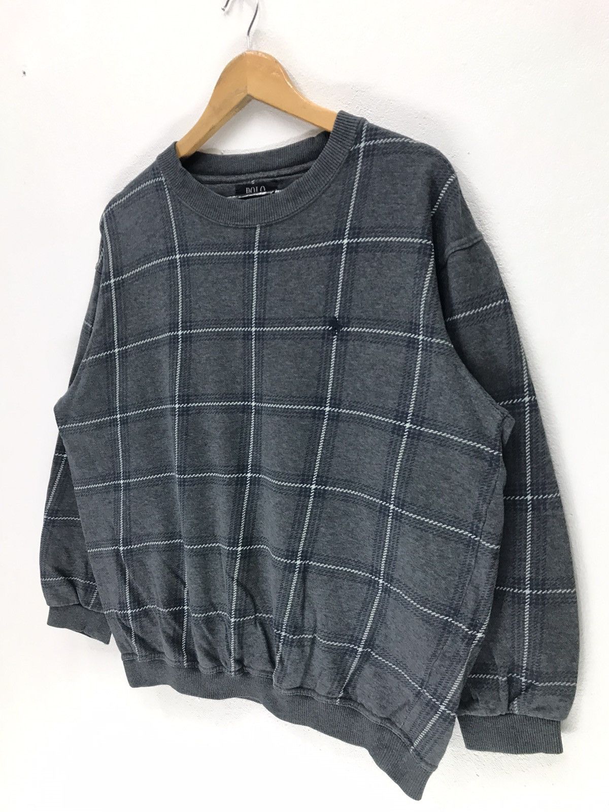 Beverly Hills Polo Club × Vintage Vintage Polo British Country Spirit Tartan Sweatshirt Size US L / EU 52-54 / 3 - 4 Thumbnail