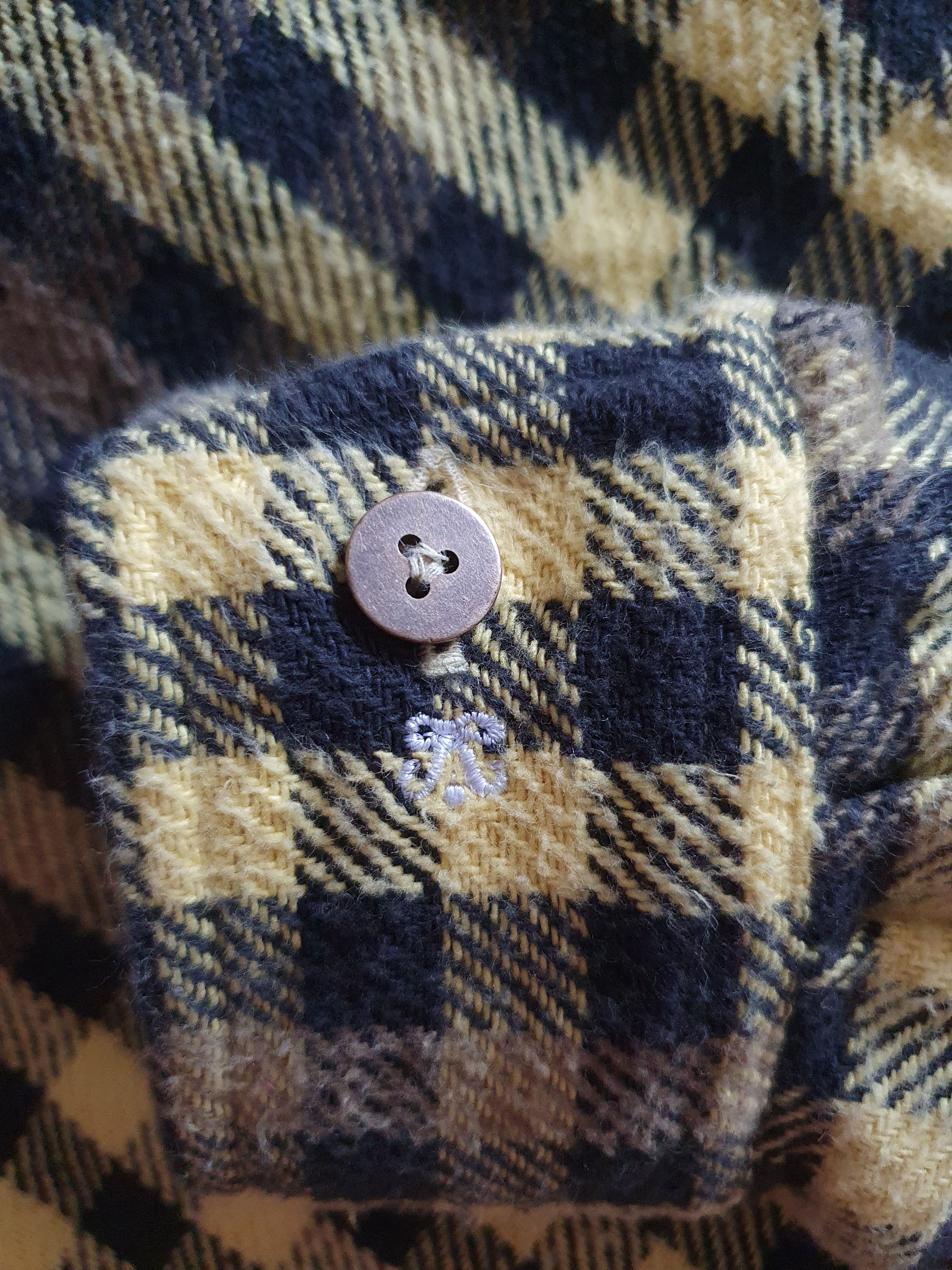 Flannel × Vintage 80s Vintage Heavy Flannel Plaid Shirt Travis Scott Style Size US M / EU 48-50 / 2 - 19 Thumbnail