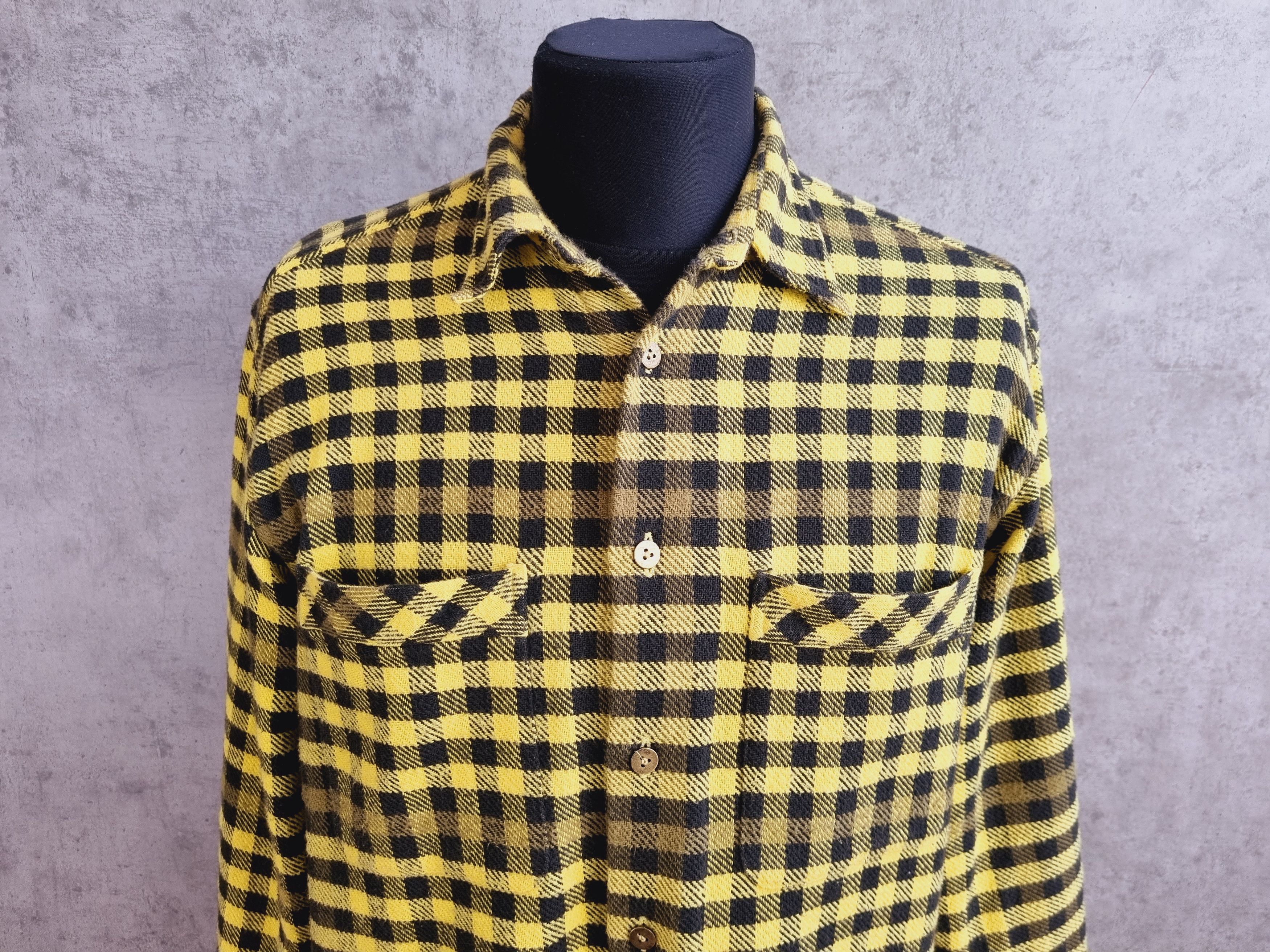 Flannel × Vintage 80s Vintage Heavy Flannel Plaid Shirt Travis Scott Style Size US M / EU 48-50 / 2 - 6 Thumbnail
