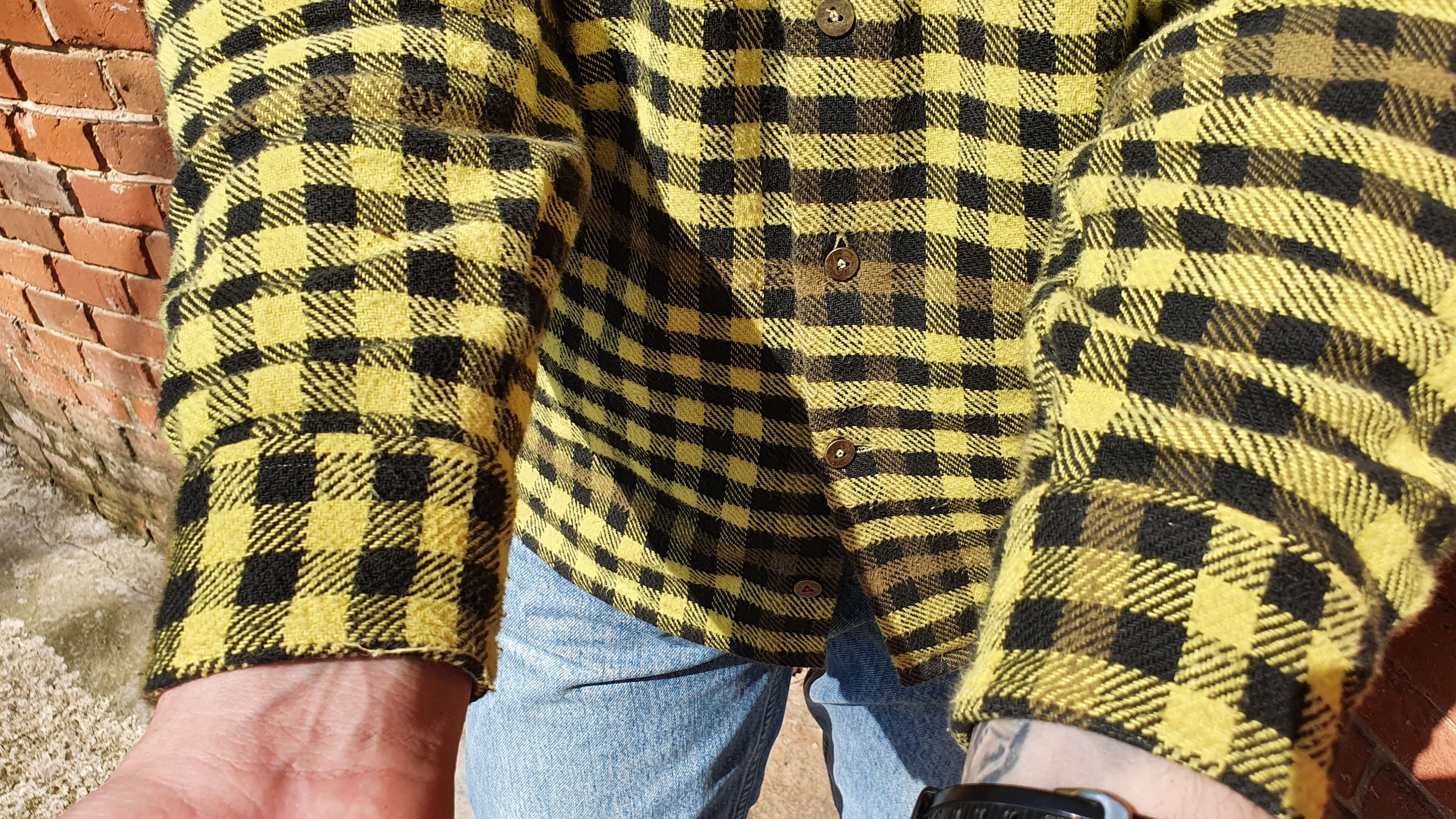 Flannel × Vintage 80s Vintage Heavy Flannel Plaid Shirt Travis Scott Style Size US M / EU 48-50 / 2 - 14 Thumbnail