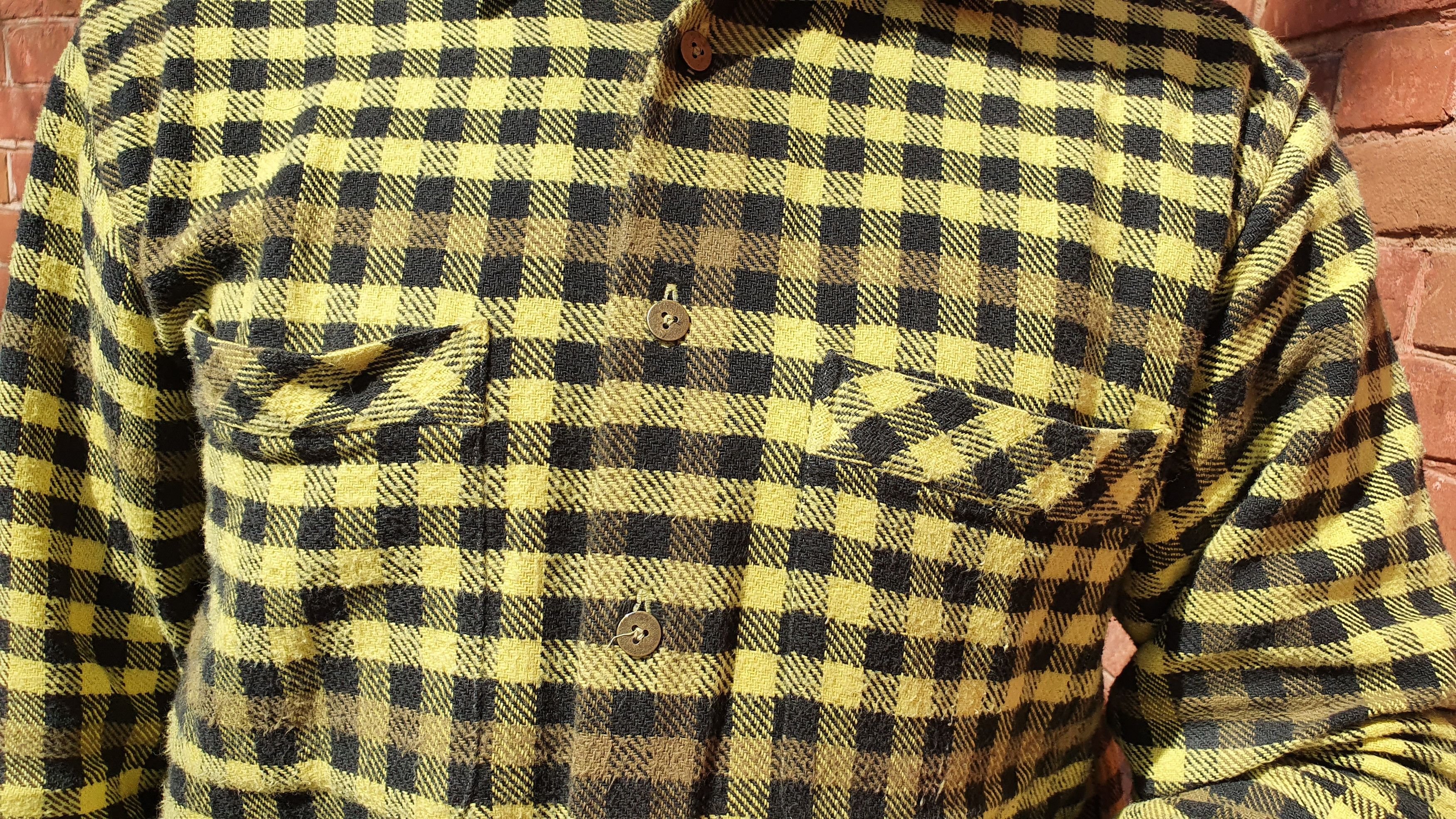 Flannel × Vintage 80s Vintage Heavy Flannel Plaid Shirt Travis Scott Style Size US M / EU 48-50 / 2 - 13 Thumbnail