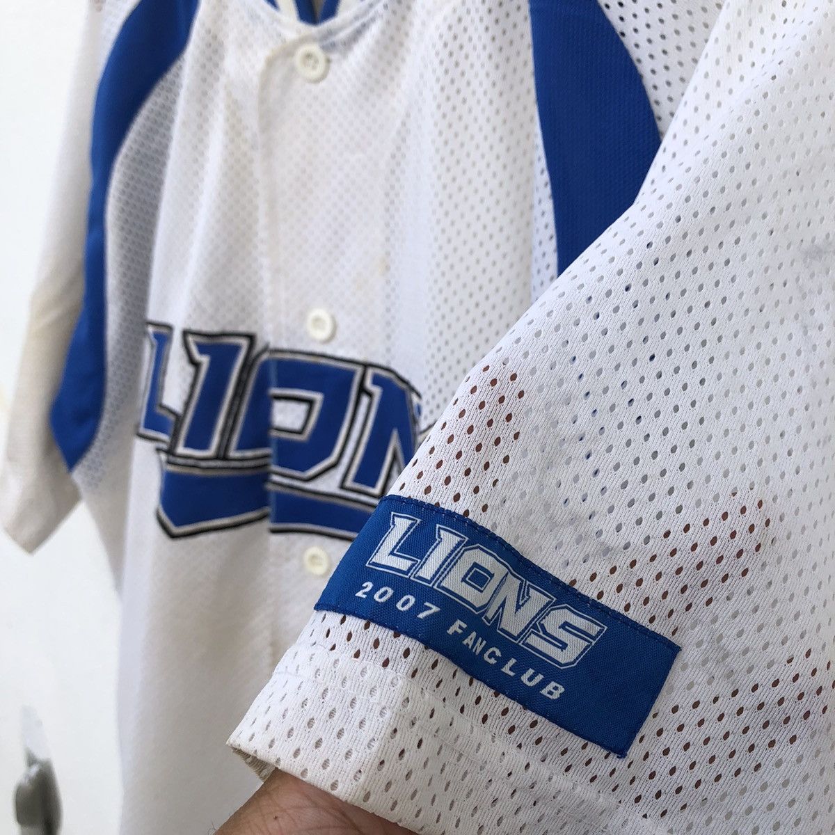 Vintage LIONS FANSCLUB BIG LOGO SHIRT BUTTON UPS Size US L / EU 52-54 / 3 - 5 Thumbnail
