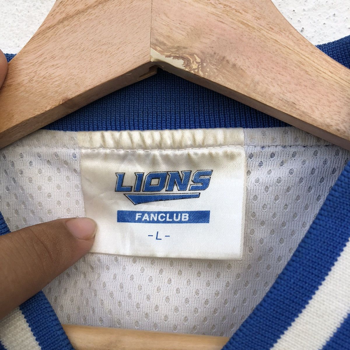 Vintage LIONS FANSCLUB BIG LOGO SHIRT BUTTON UPS Size US L / EU 52-54 / 3 - 7 Thumbnail