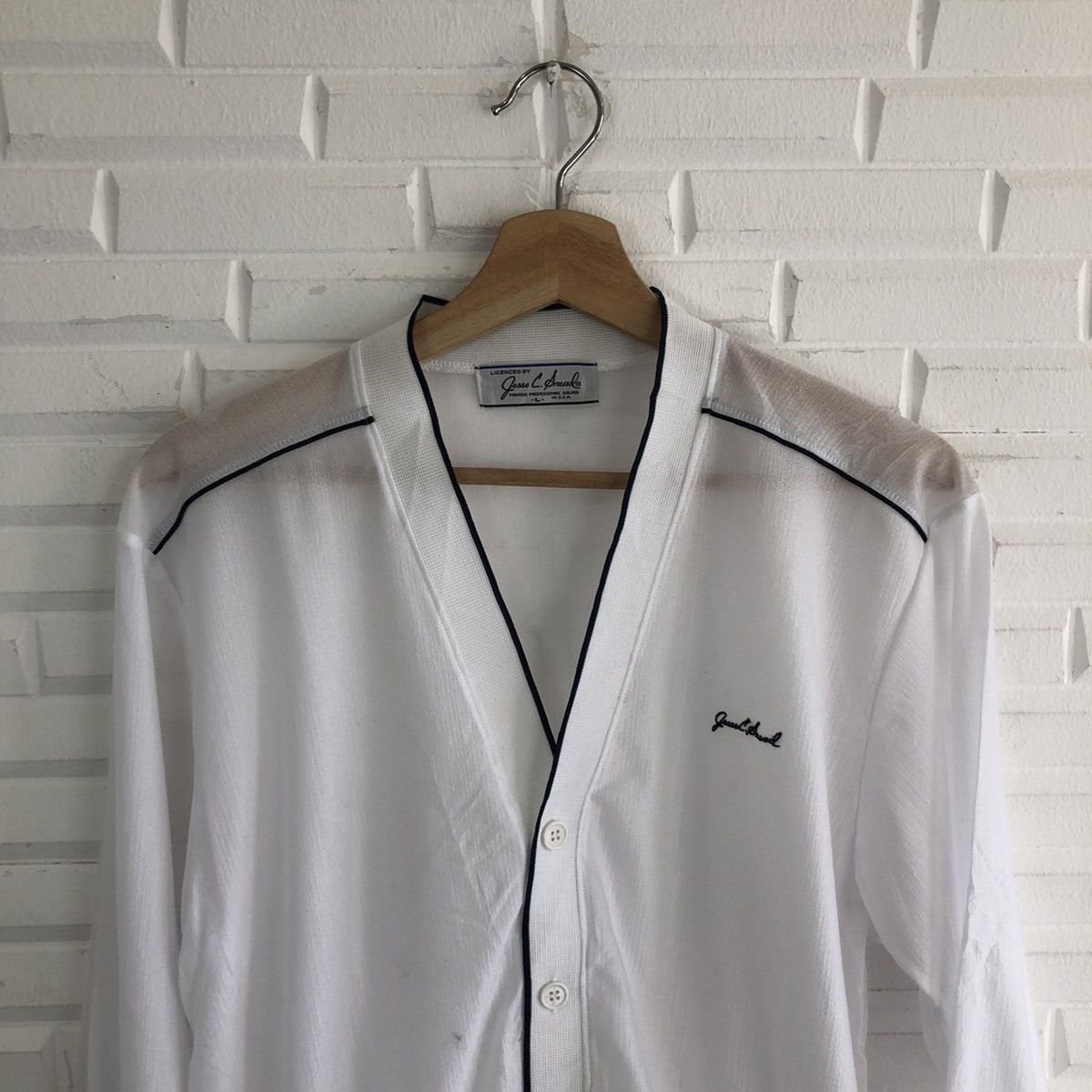 Japanese Brand VINTAGE LIGHT CARDIGAN JESSE L.BRUAL MADE IN USA Size US L / EU 52-54 / 3 - 3 Thumbnail