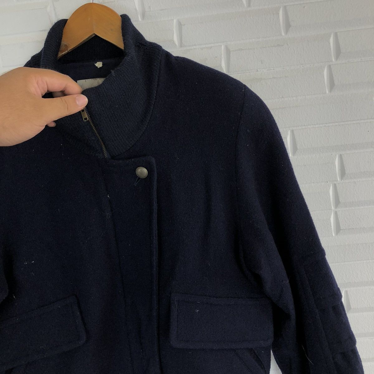 Japanese Brand BOMBER JACKET DOLCEZZA WOOL INSPIRED BY MA-1 ISSEY MIYAKE Size US M / EU 48-50 / 2 - 6 Thumbnail
