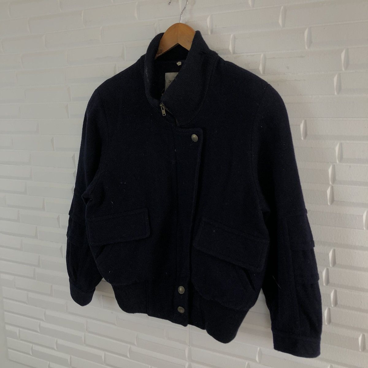Japanese Brand BOMBER JACKET DOLCEZZA WOOL INSPIRED BY MA-1 ISSEY MIYAKE Size US M / EU 48-50 / 2 - 2 Thumbnail