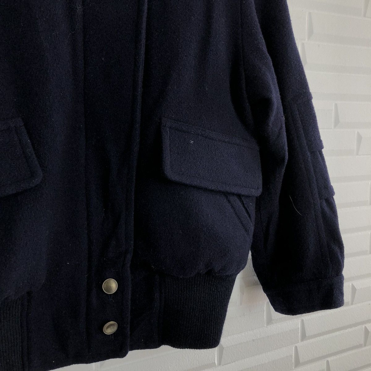 Japanese Brand BOMBER JACKET DOLCEZZA WOOL INSPIRED BY MA-1 ISSEY MIYAKE Size US M / EU 48-50 / 2 - 7 Thumbnail