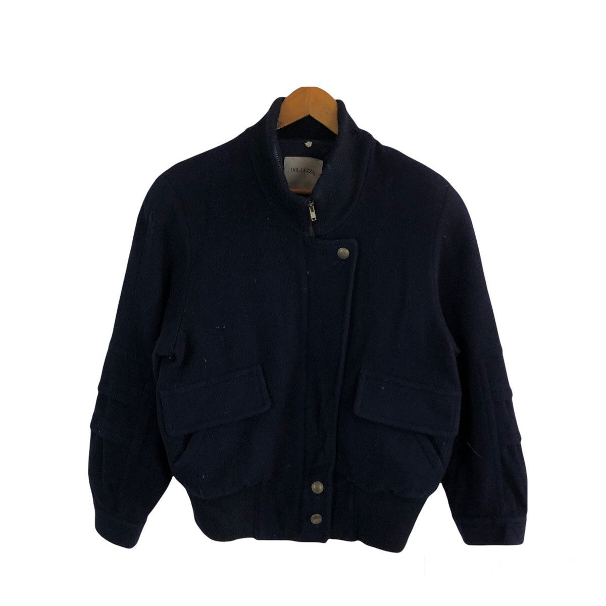 Japanese Brand BOMBER JACKET DOLCEZZA WOOL INSPIRED BY MA-1 ISSEY MIYAKE Size US M / EU 48-50 / 2 - 1 Thumbnail