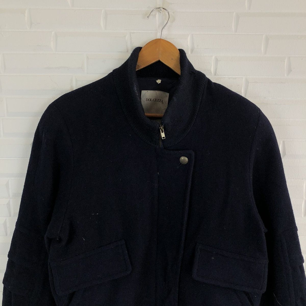 Japanese Brand BOMBER JACKET DOLCEZZA WOOL INSPIRED BY MA-1 ISSEY MIYAKE Size US M / EU 48-50 / 2 - 3 Thumbnail